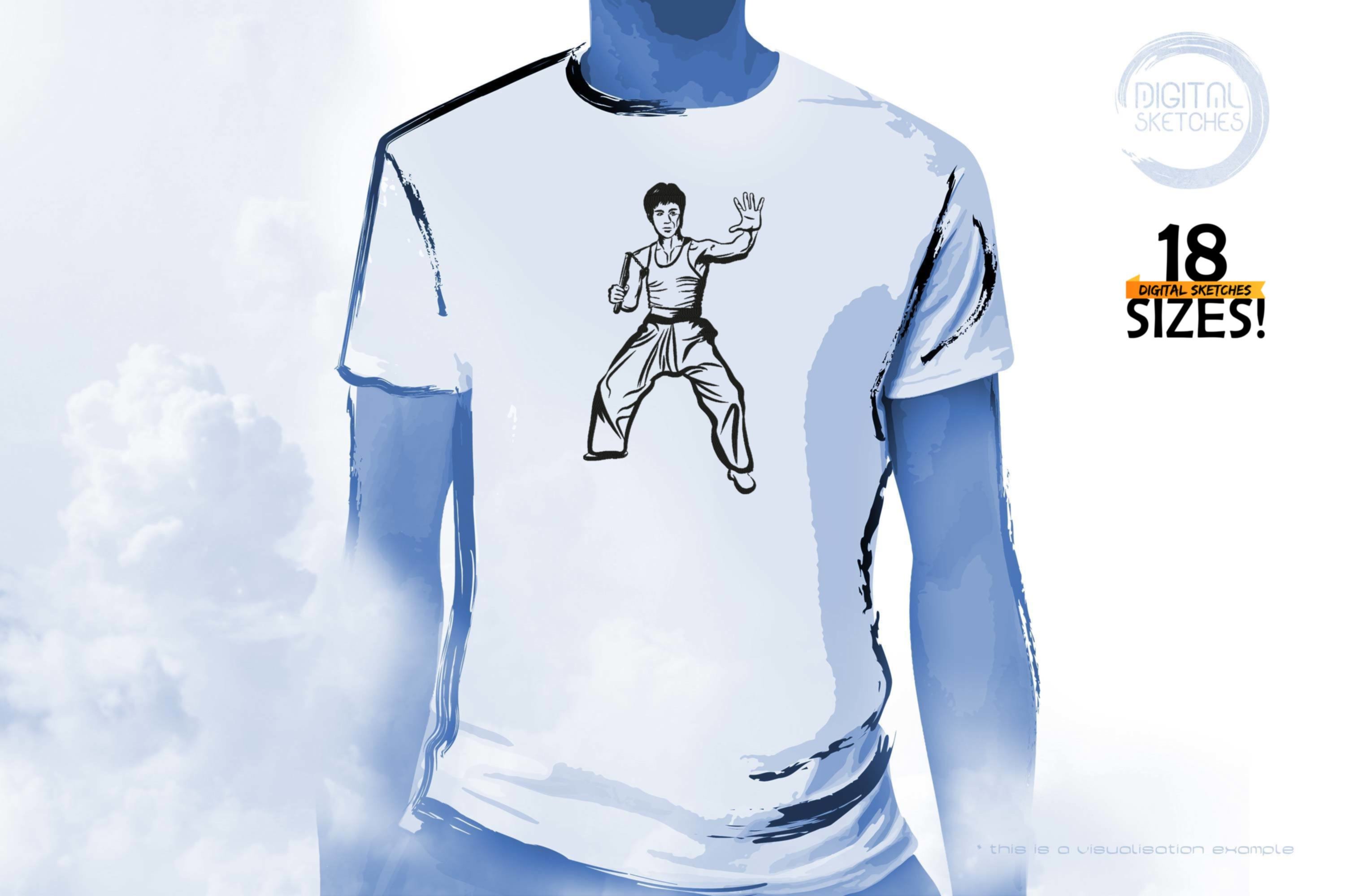 Tribute To Martial Artist Lee Jun-fan aka Bruce Lee (Sketch)