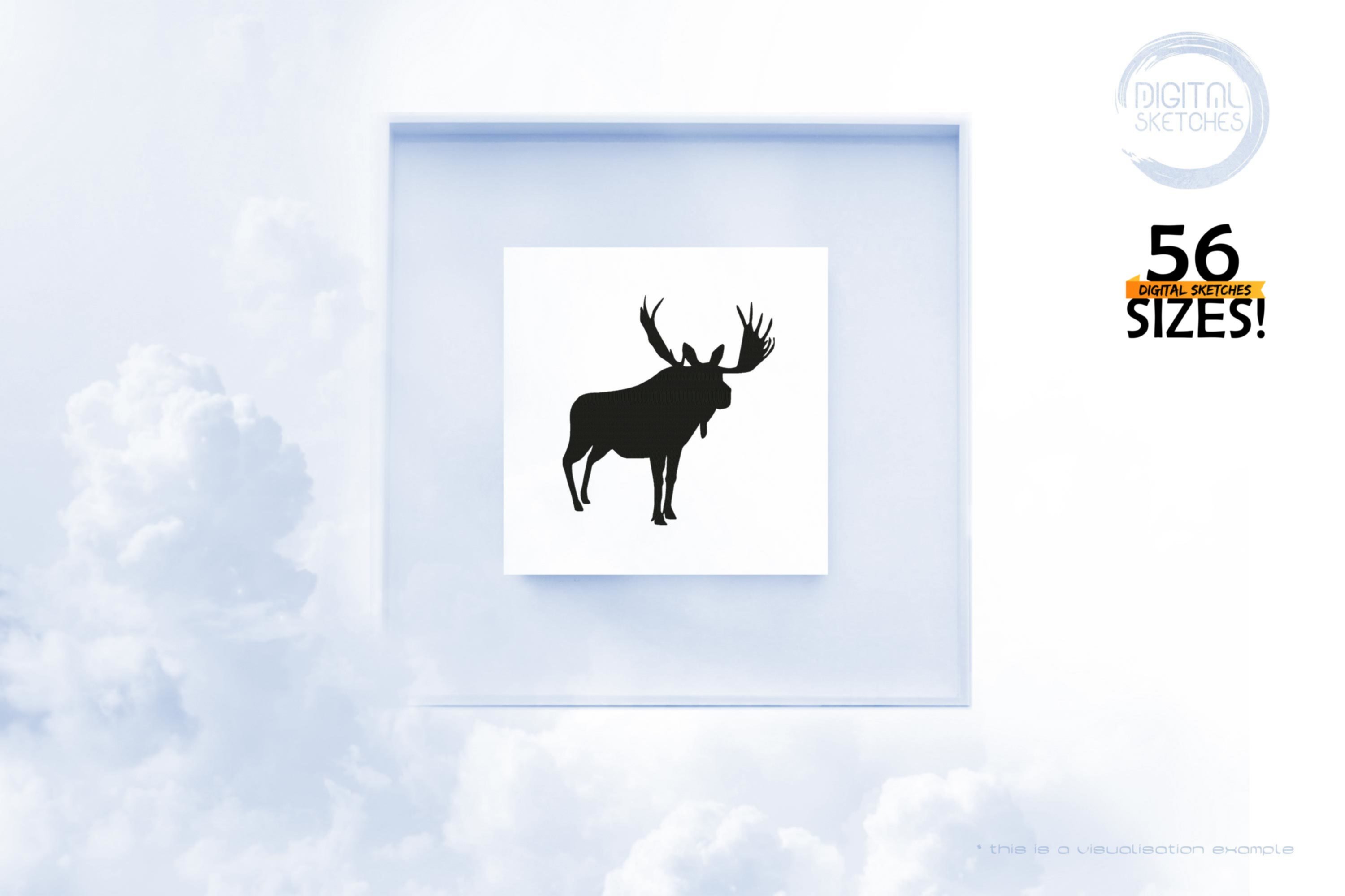 Elk Deer Silhouette