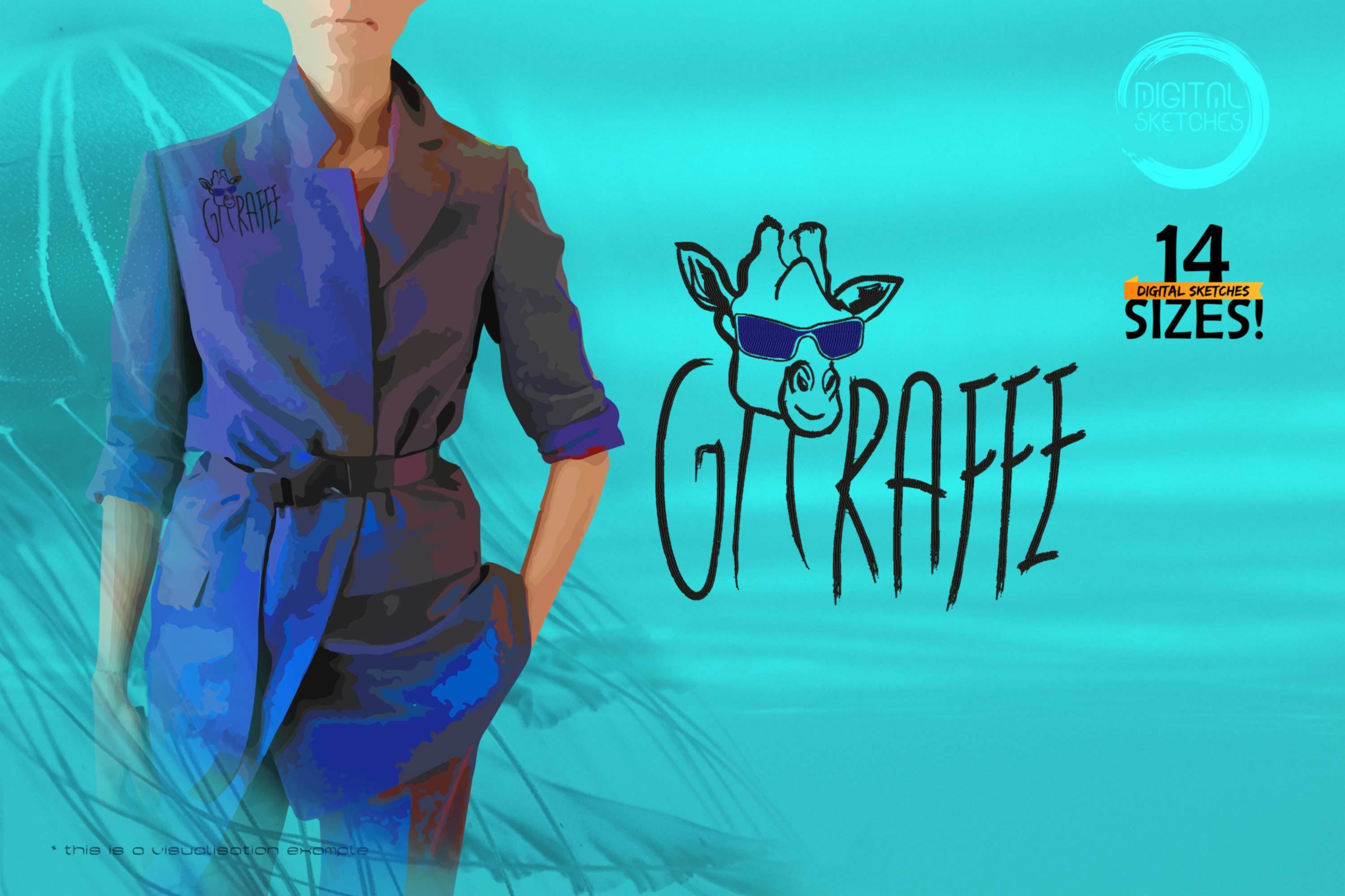 Giraffe Freehand Sketch