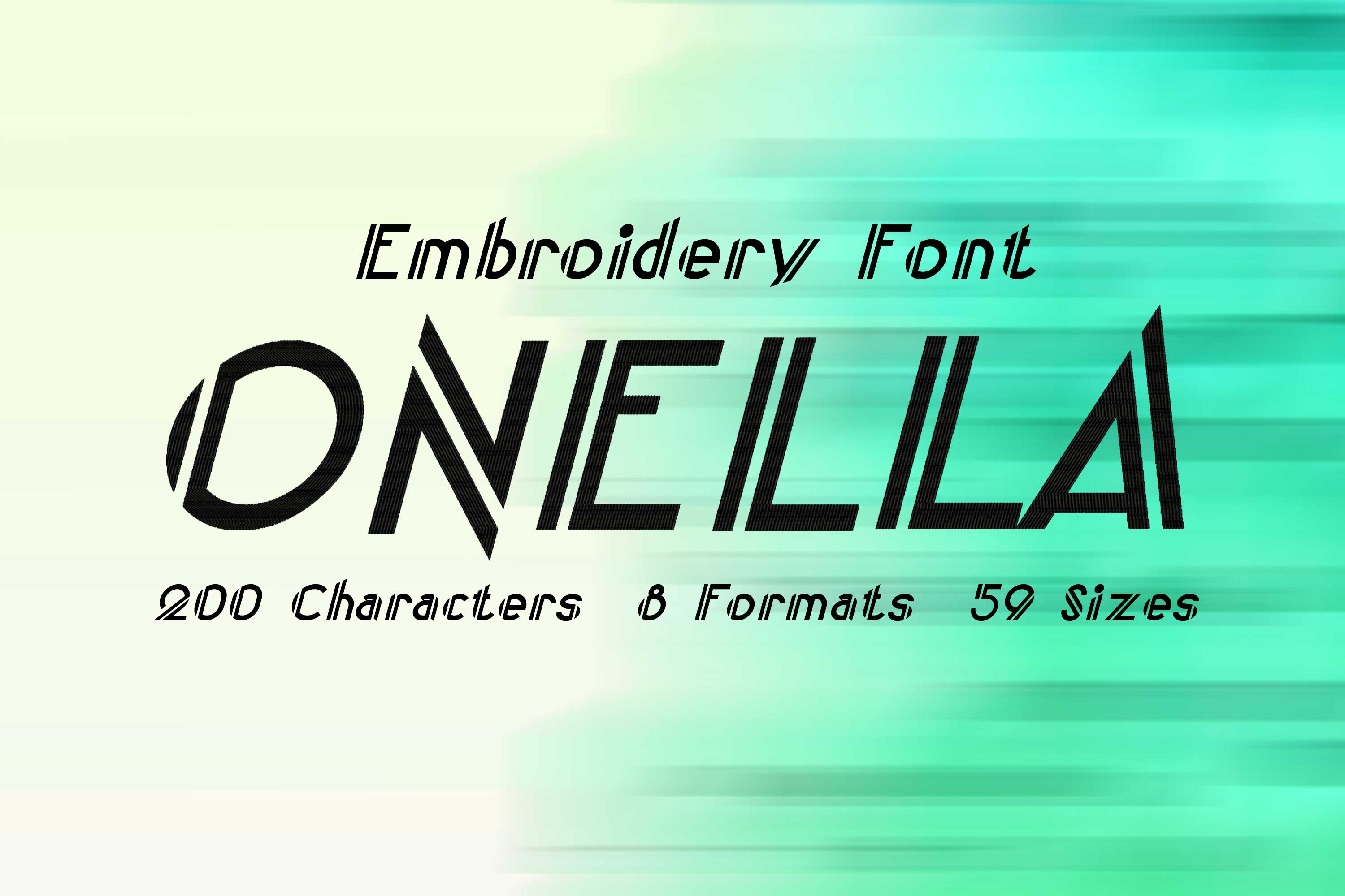 Onella Lined Italic Typeface