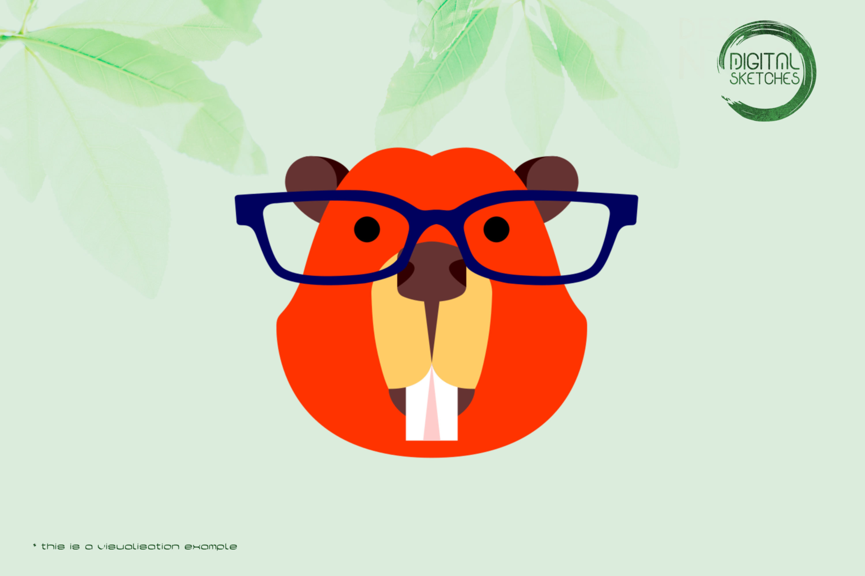 Beaver With Glasses