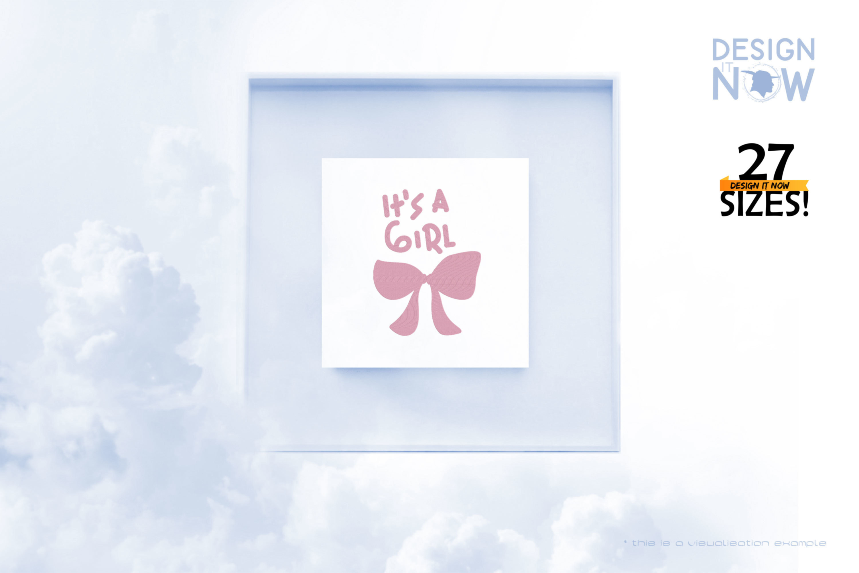 It's A Girl Bow