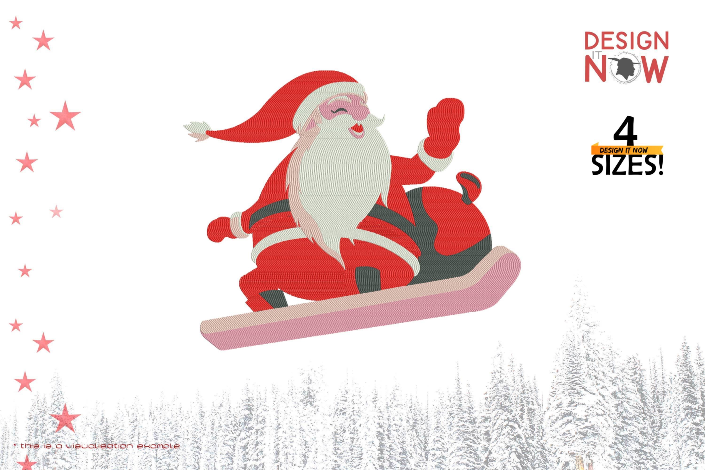 Santa Claus Snowboard