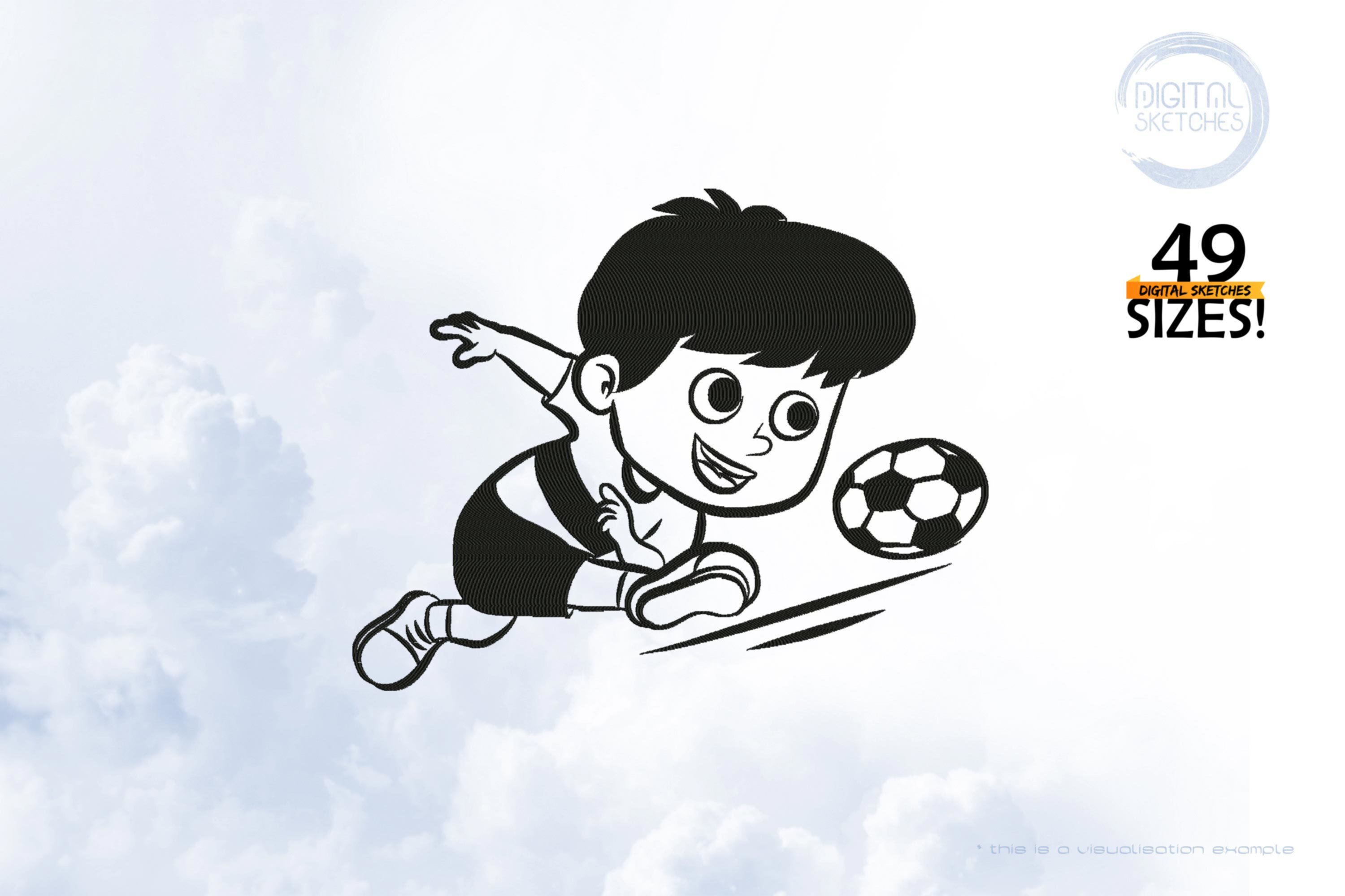 Kid Soccer Sketch I
