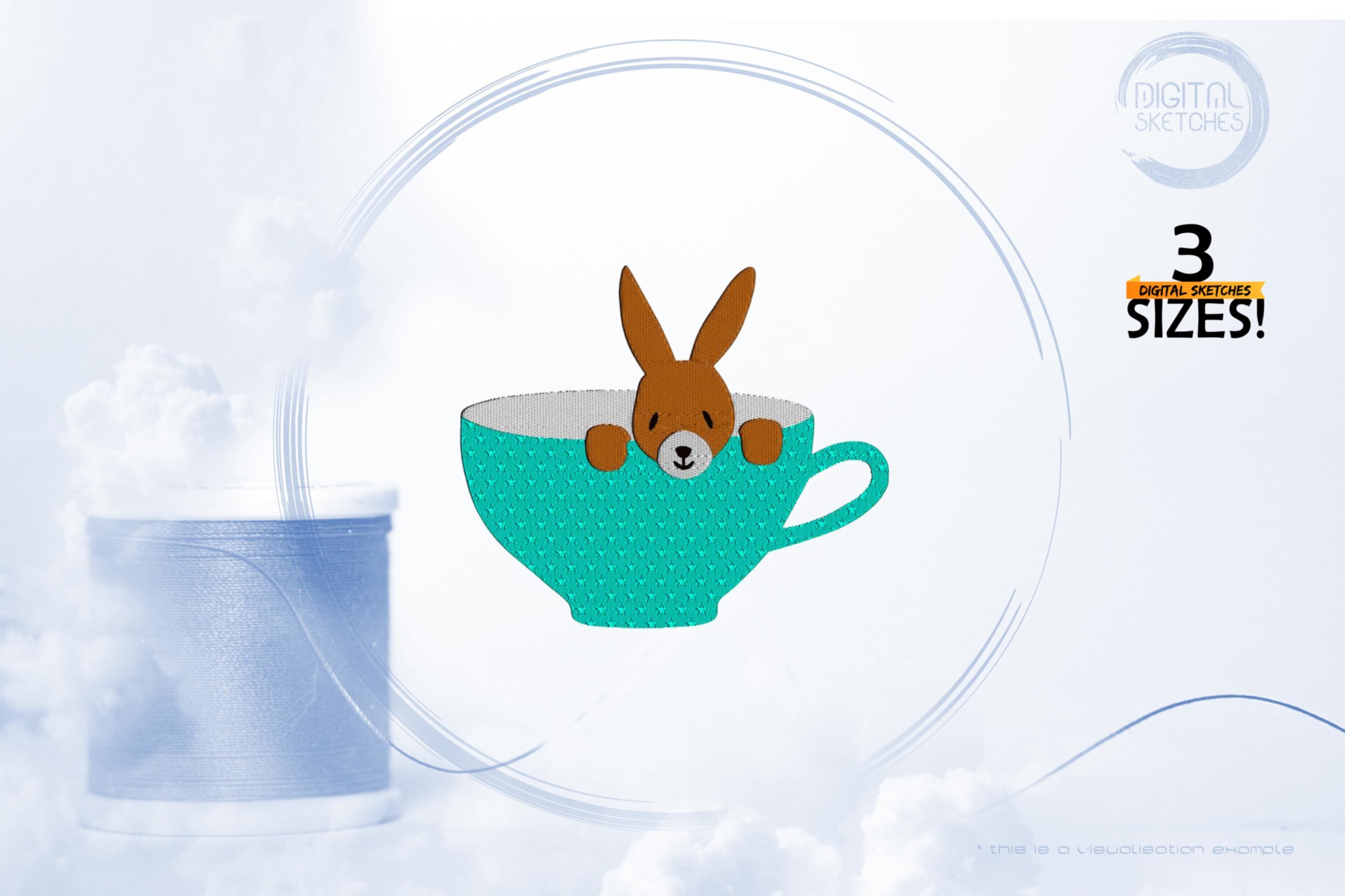 Baby Bunny In The Cup