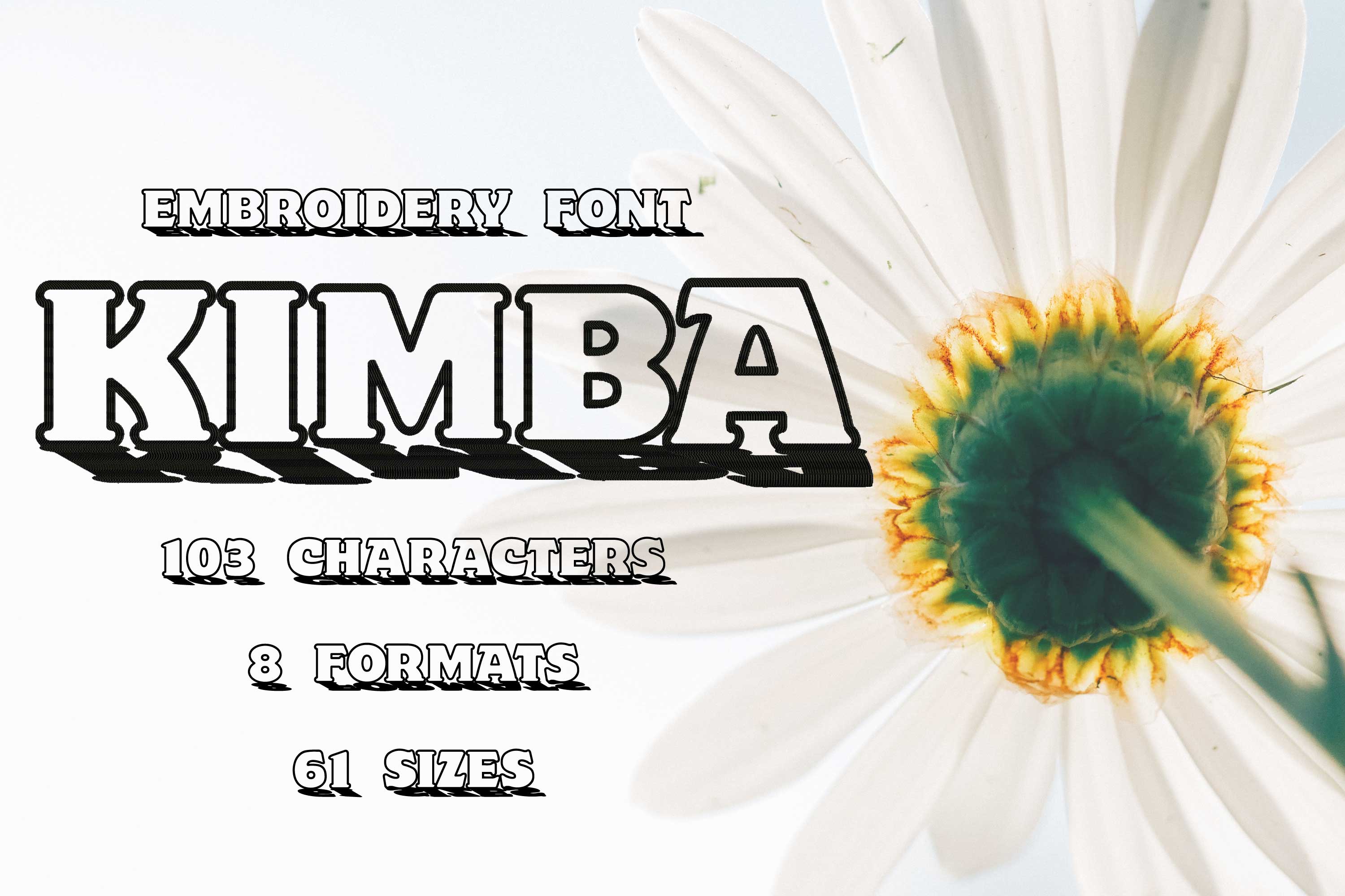 Kimba Outlined Letters Shaded Font