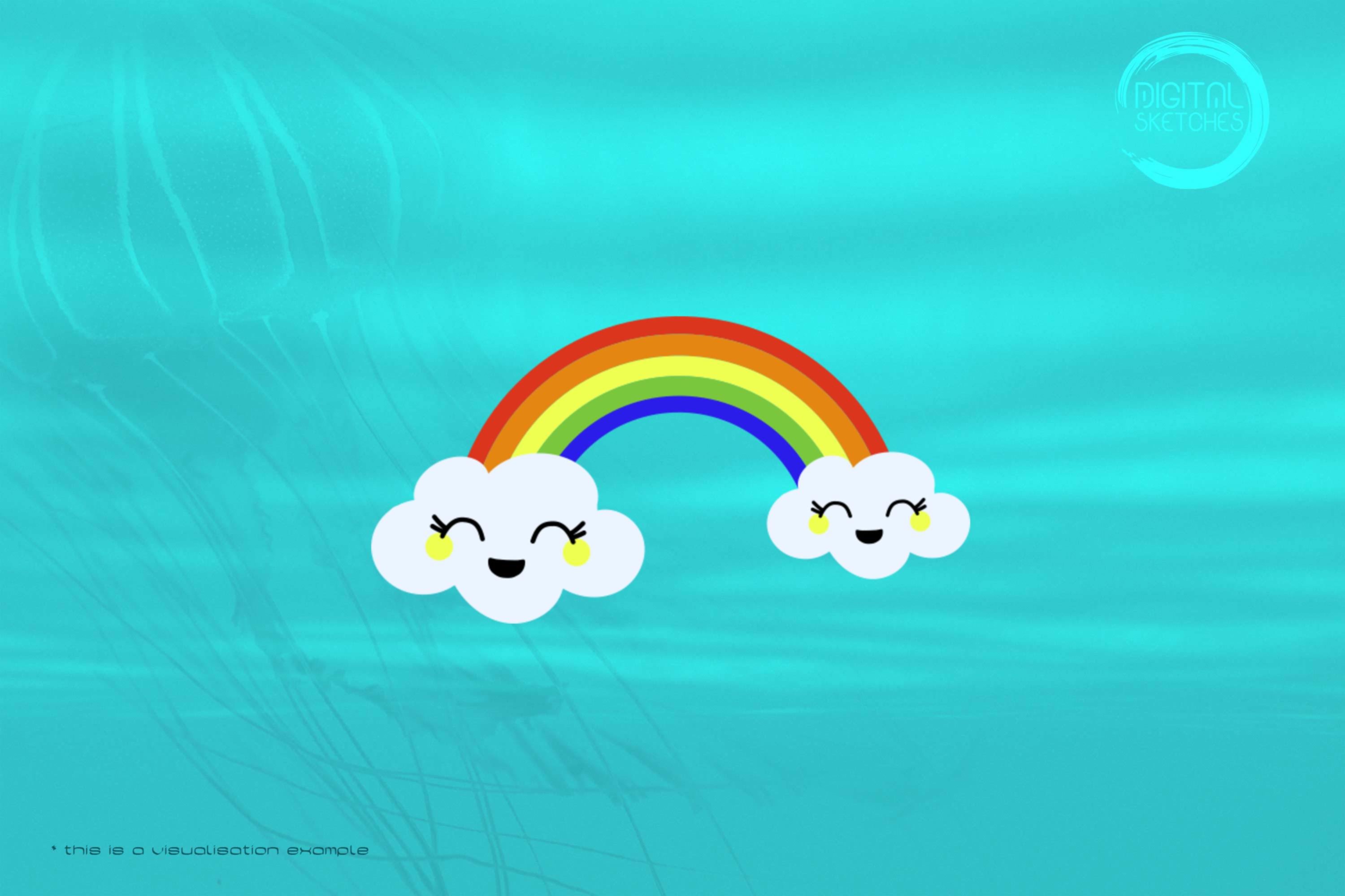 Cute Rainbow Clouds