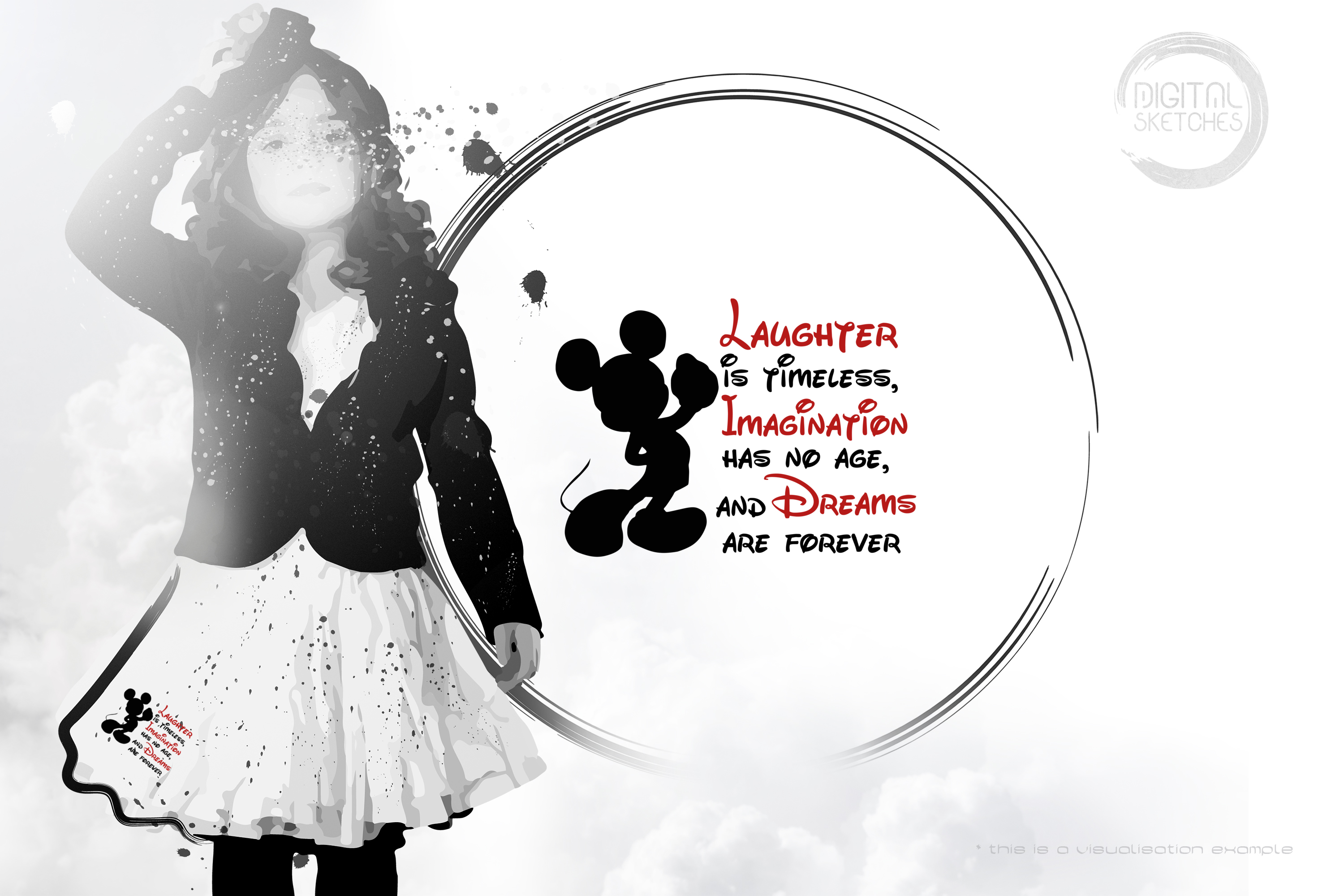 Laughter Imagination Dreams Mouse Quote