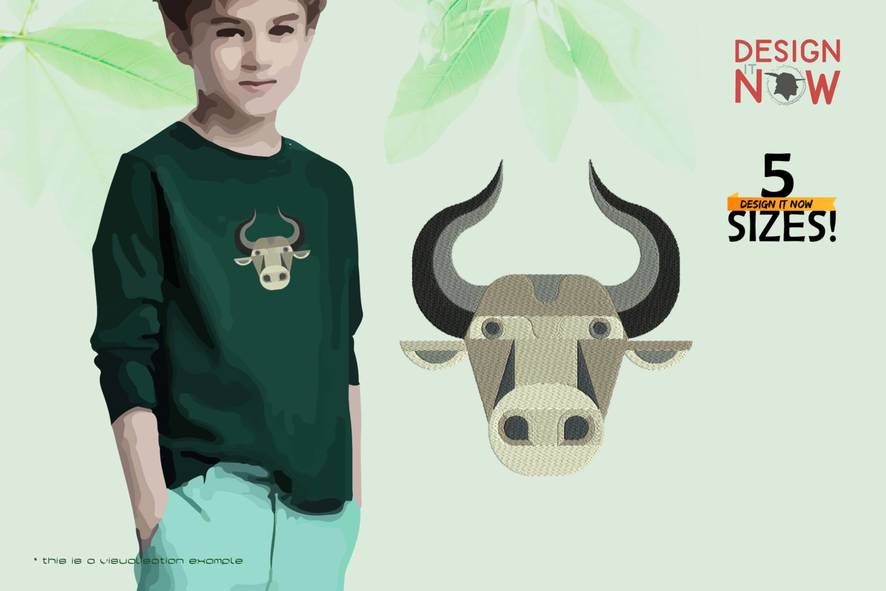 Bull Head Geometric 