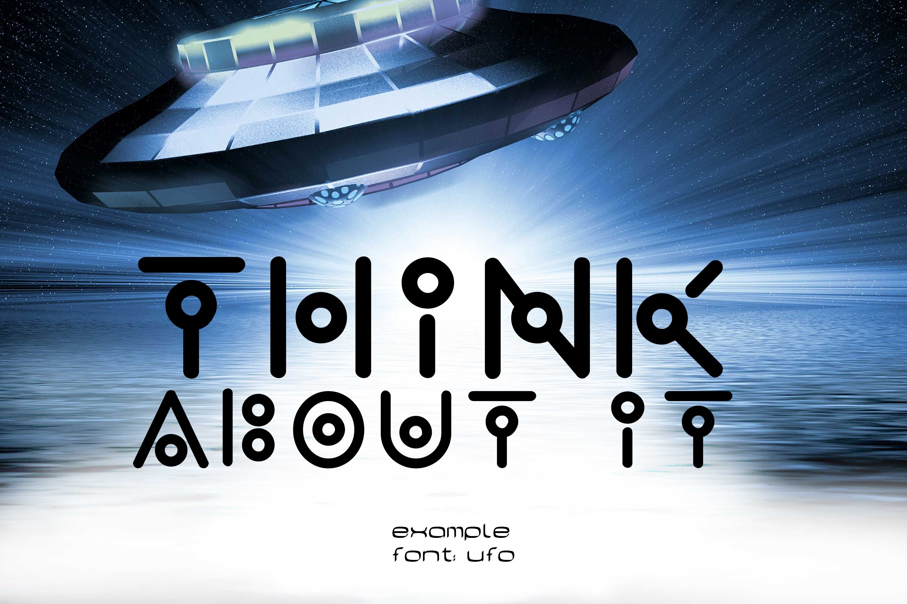 UFO Sci-Fi Techno Font