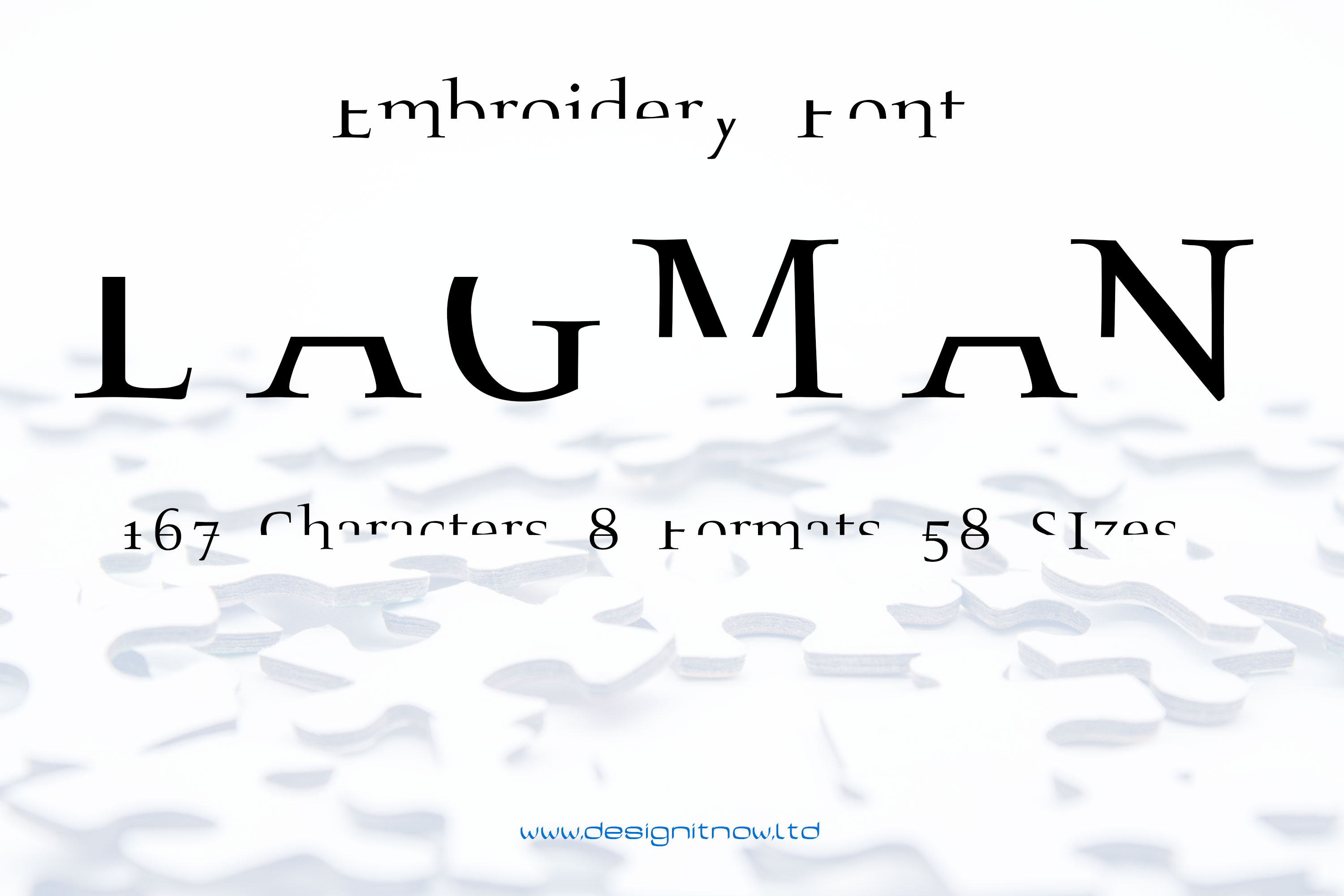 Lagman Fragmented Letters Font