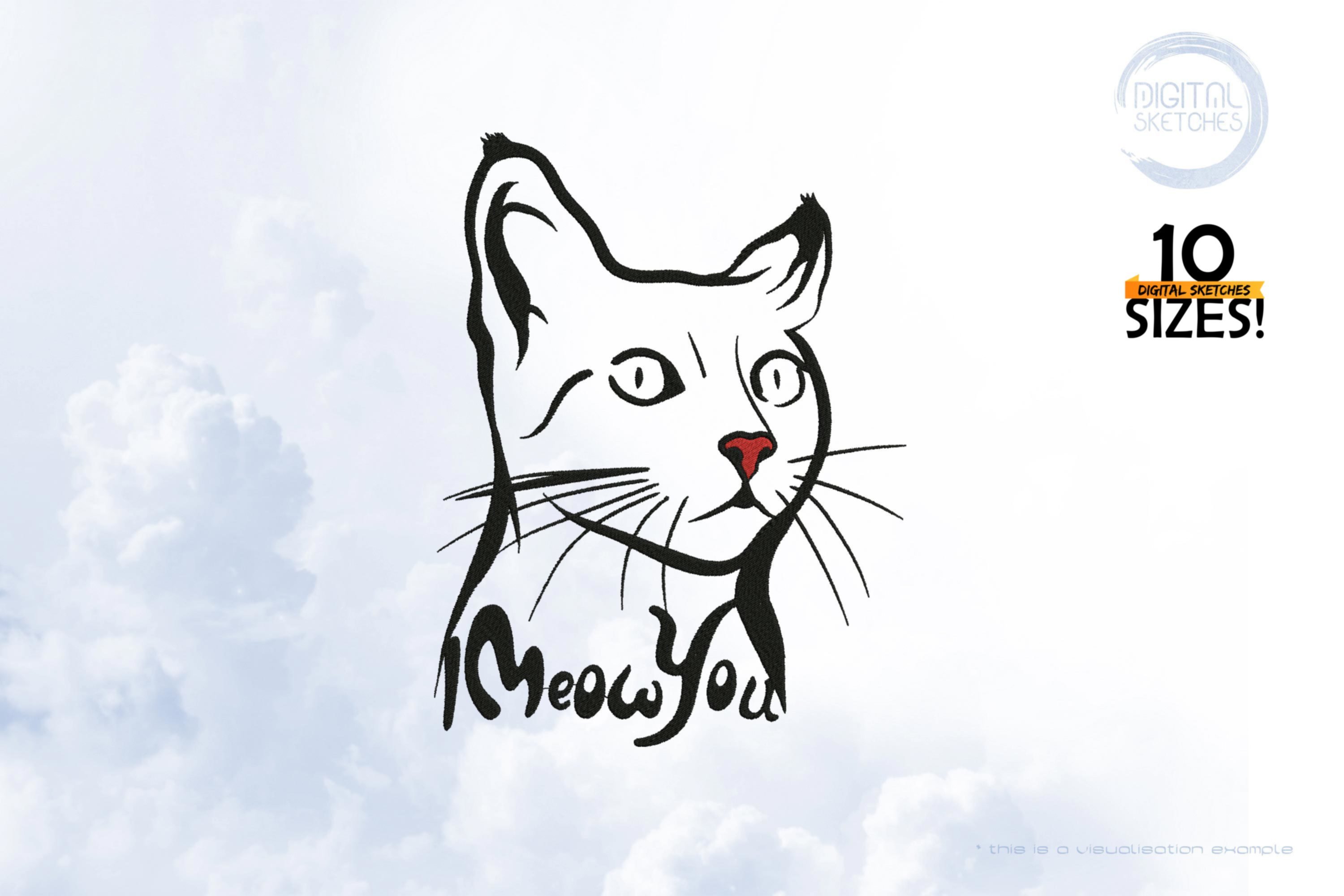 Cat I Meow You Sketch