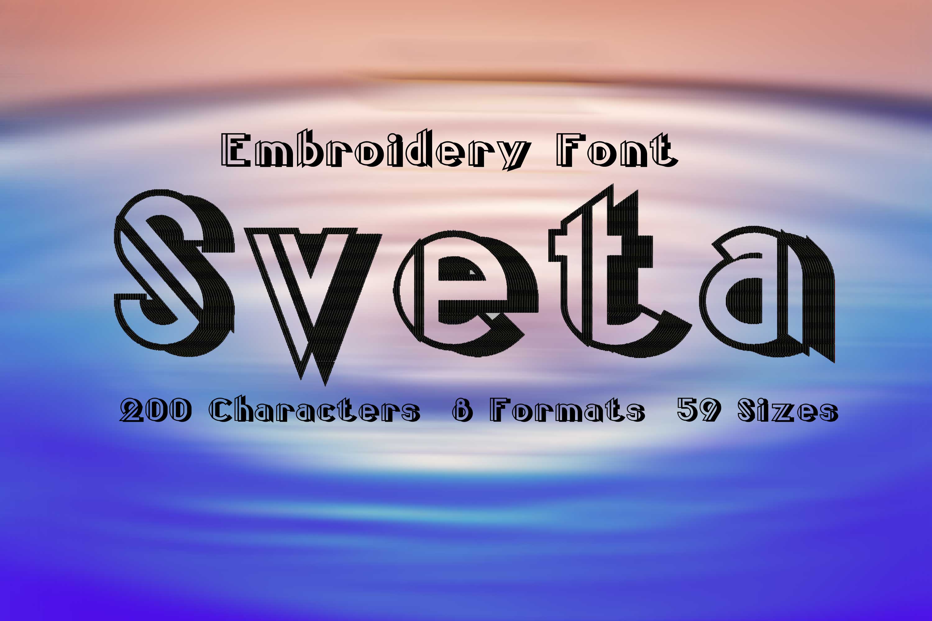 Sveta Outlined Shadowed Letters Font
