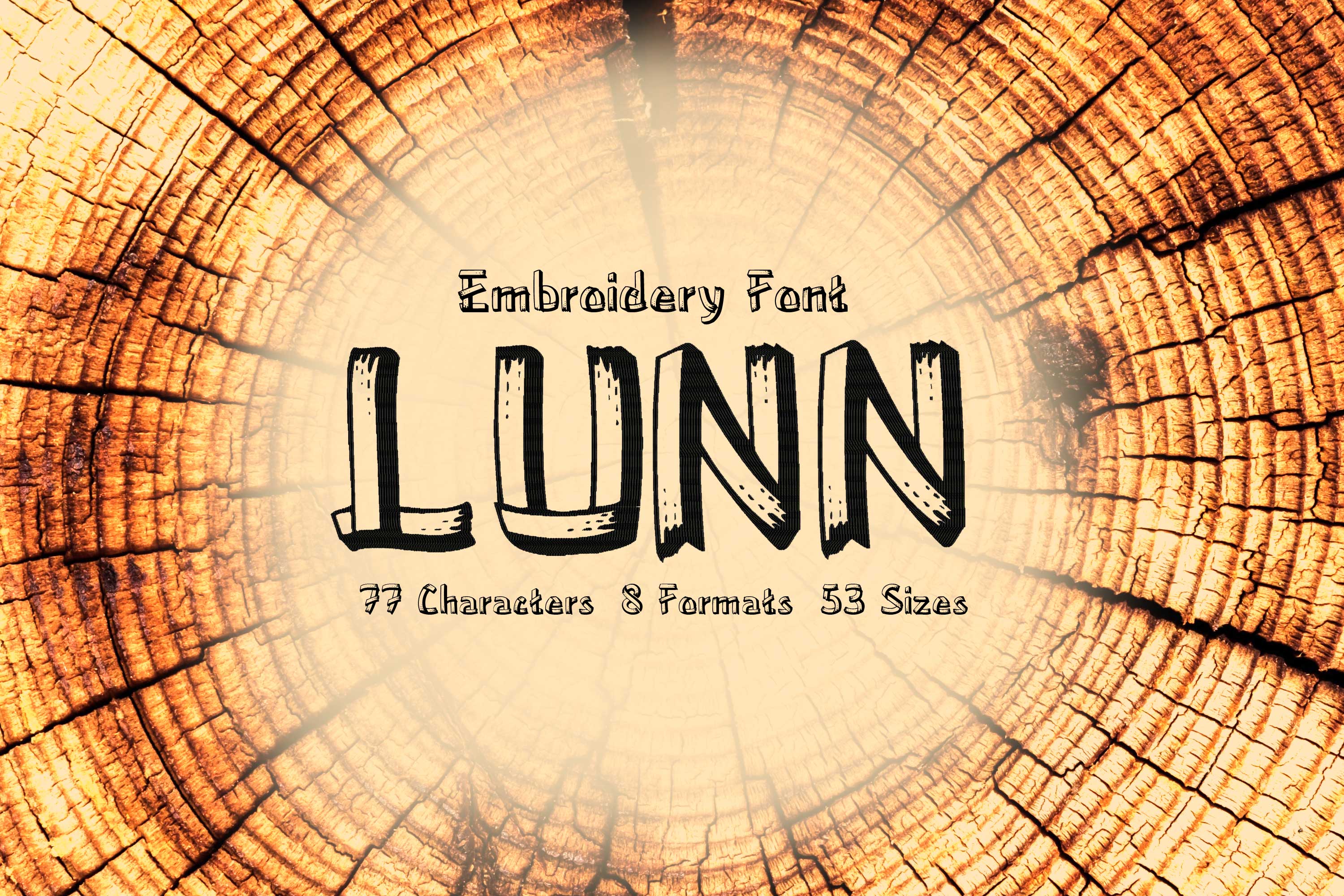 Lunn Wooden Letter Font