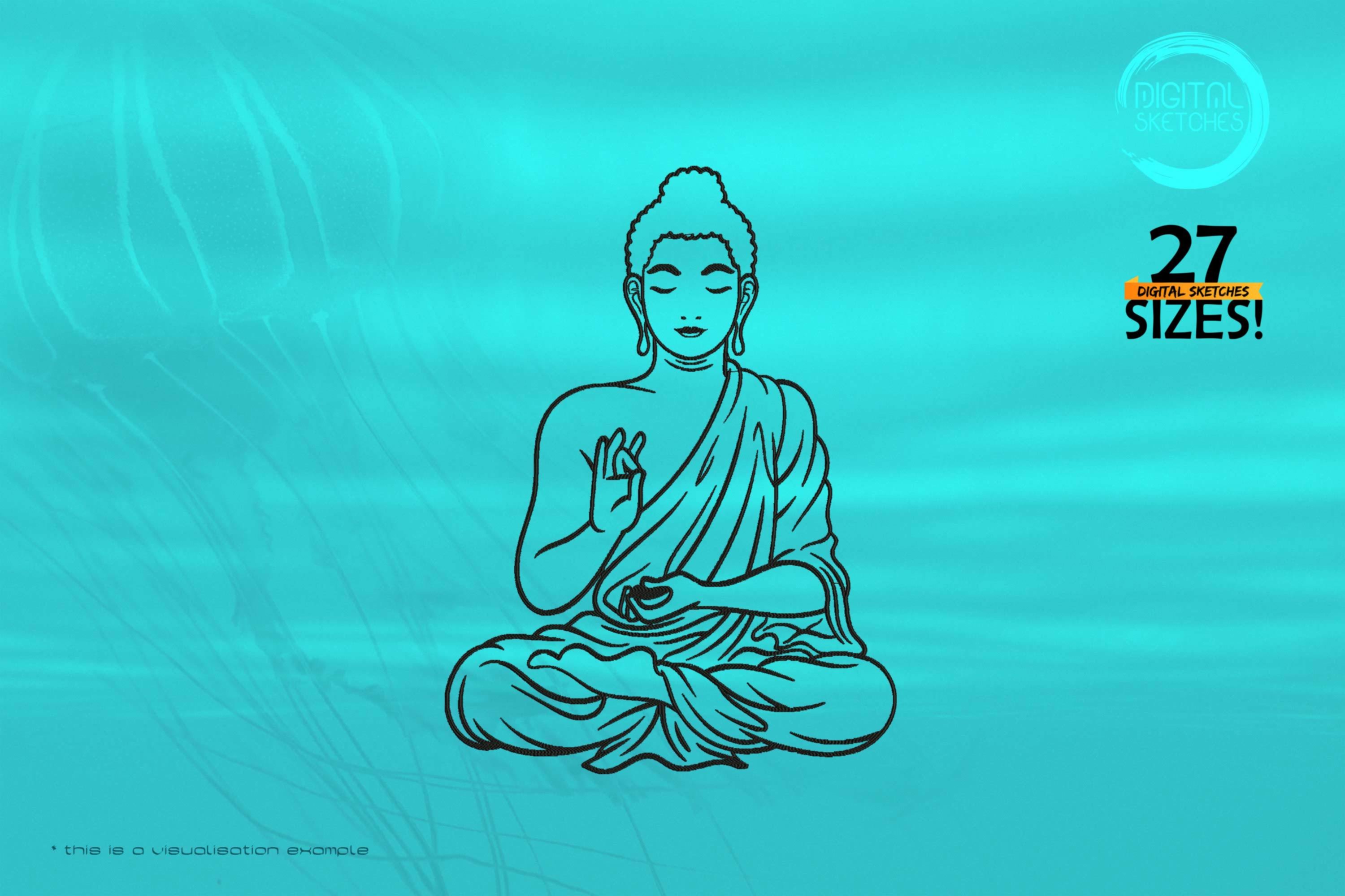 Budhha Hand-Drawn Look