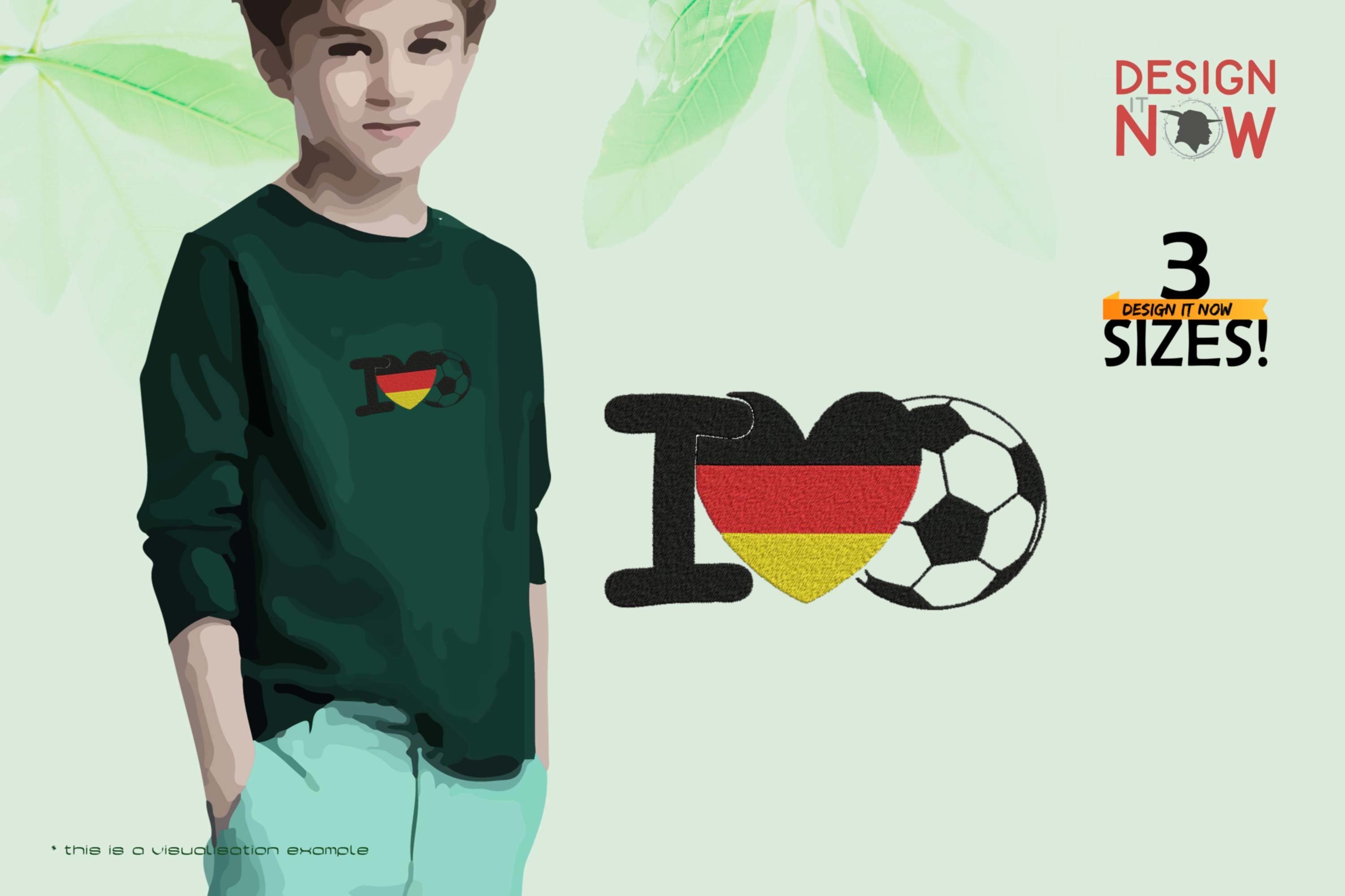 Love Soccer German Flag