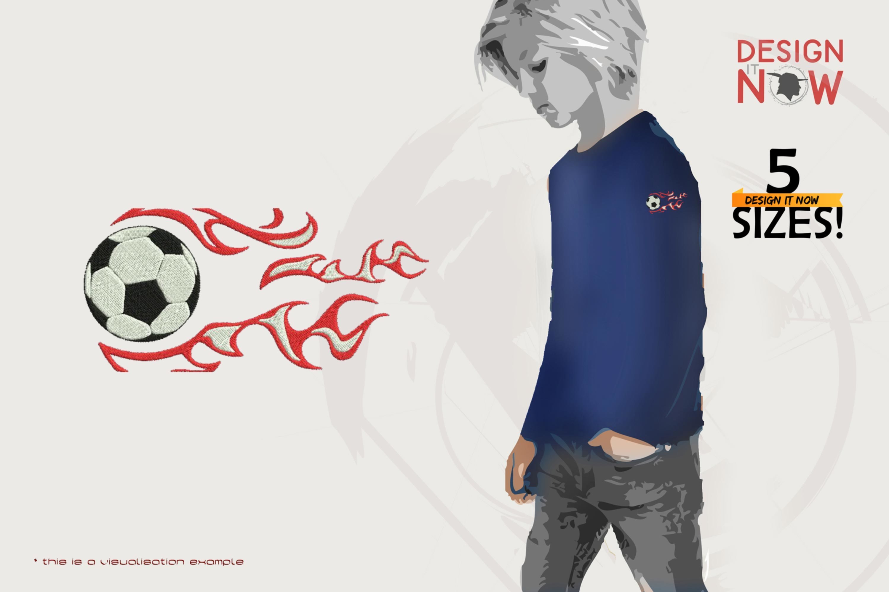 Soccer Ball Fire Flames