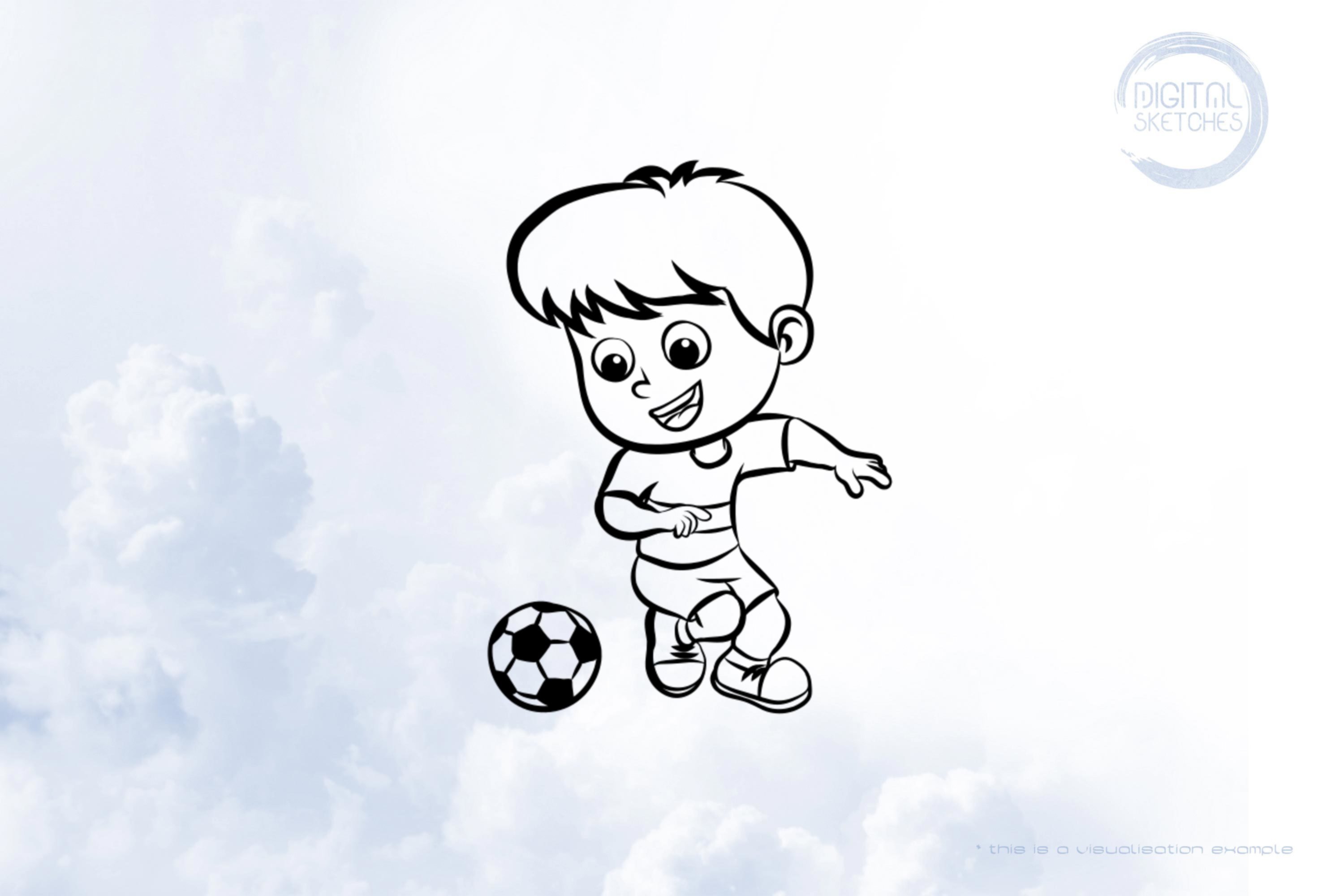 Soccer Boy Sketch II