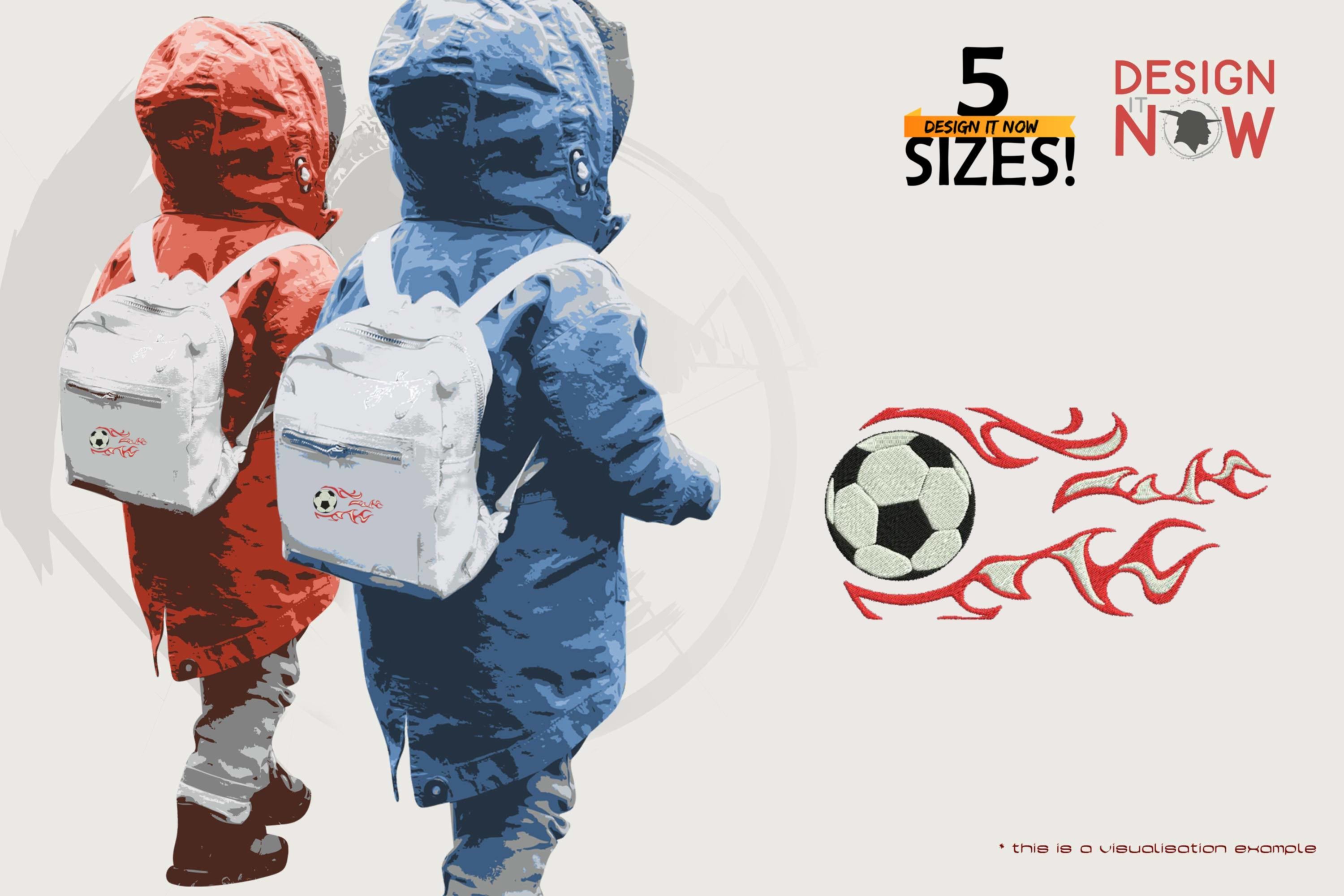 Soccer Ball Fire Flames