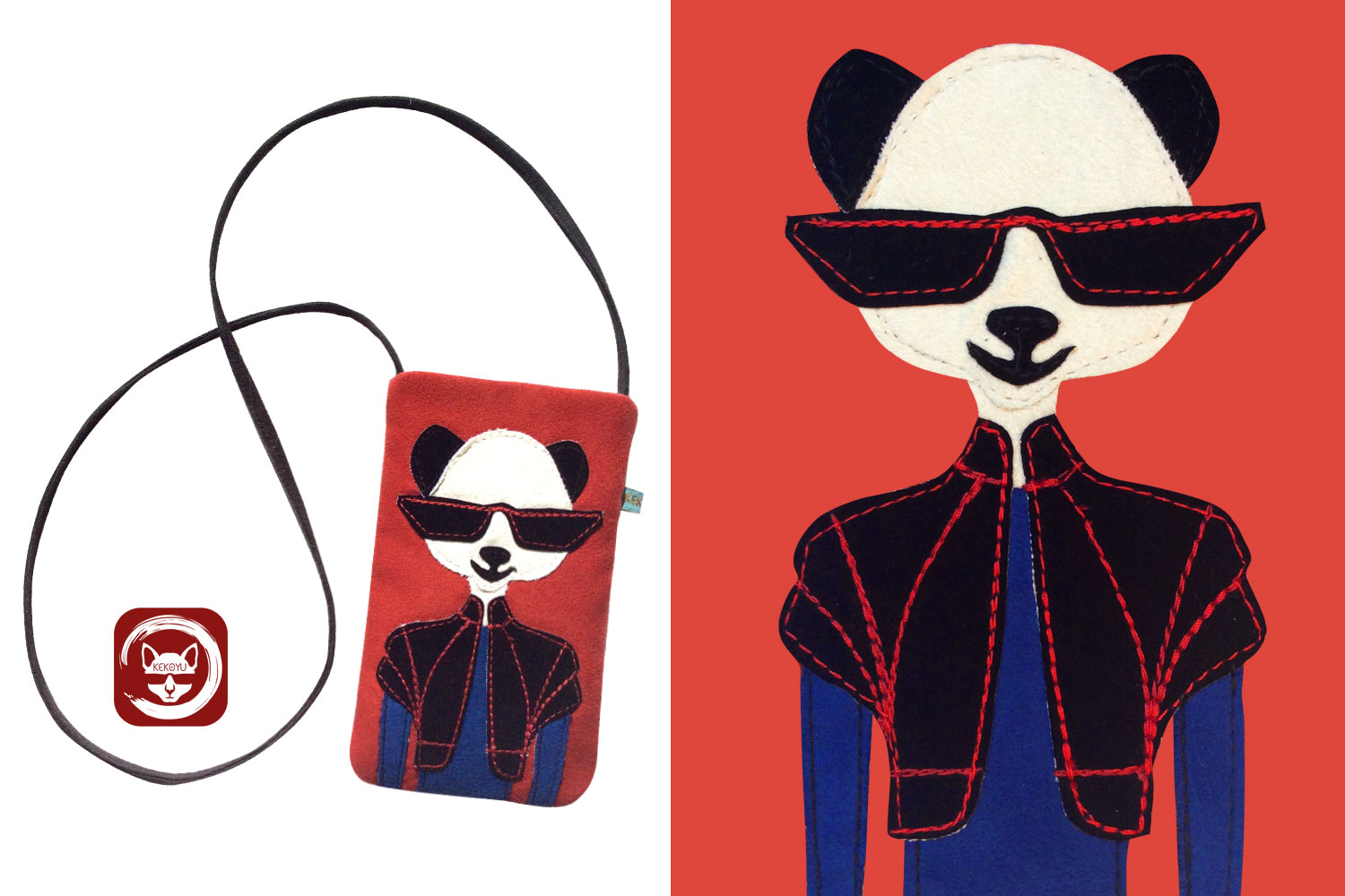 Mrs Panda Phone Crossbody