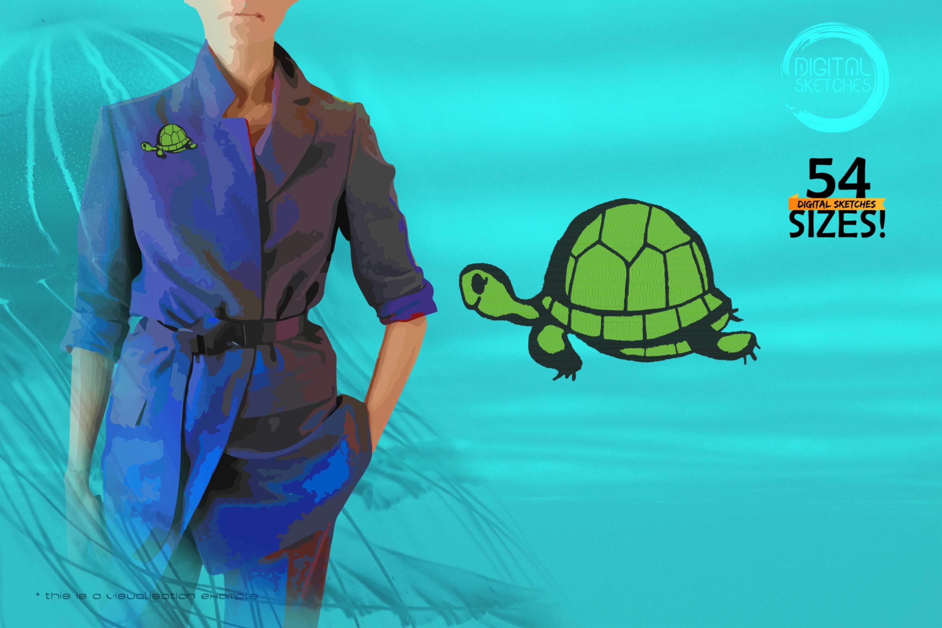 Hand-Drawn Turtle