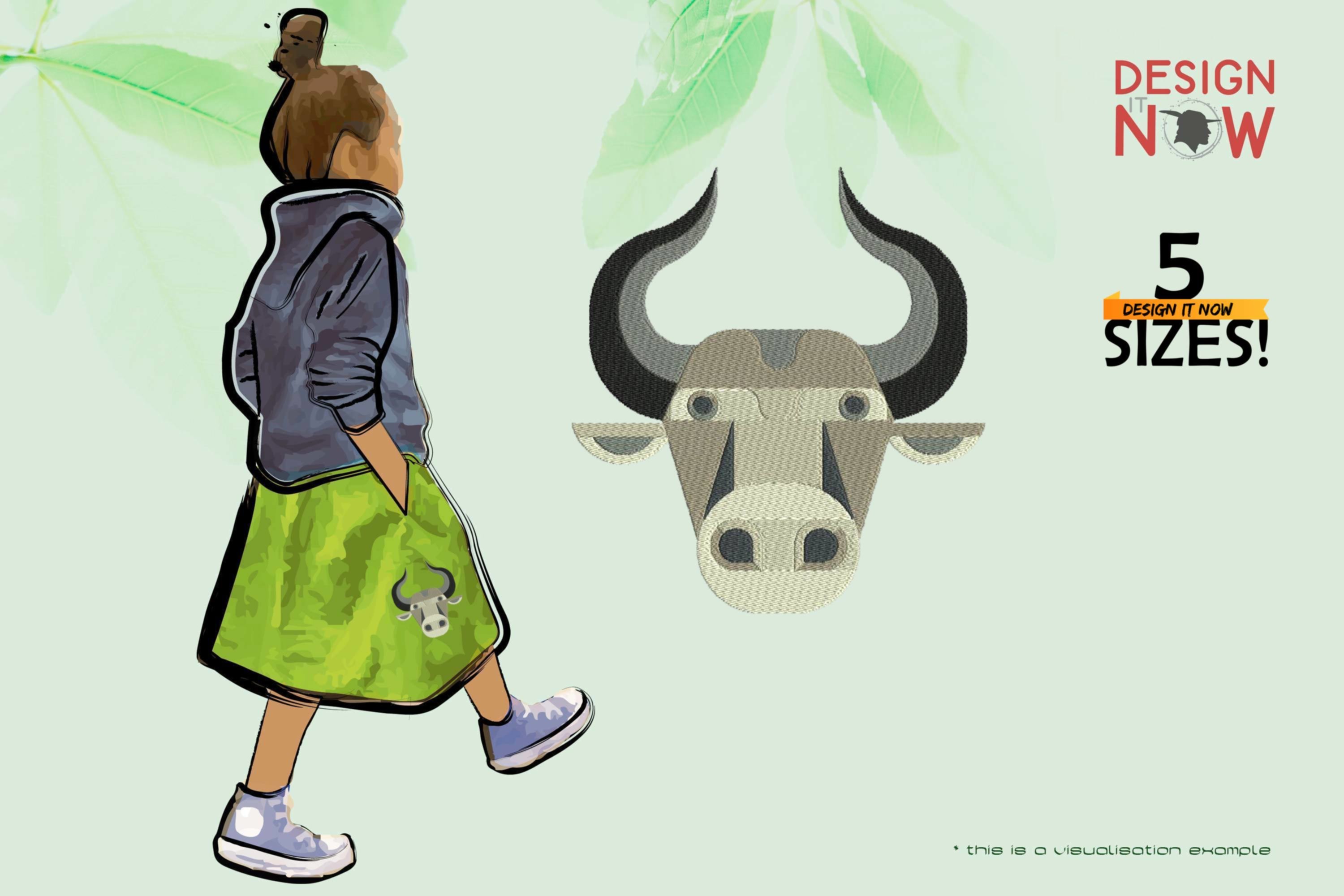 Bull Head Geometric 