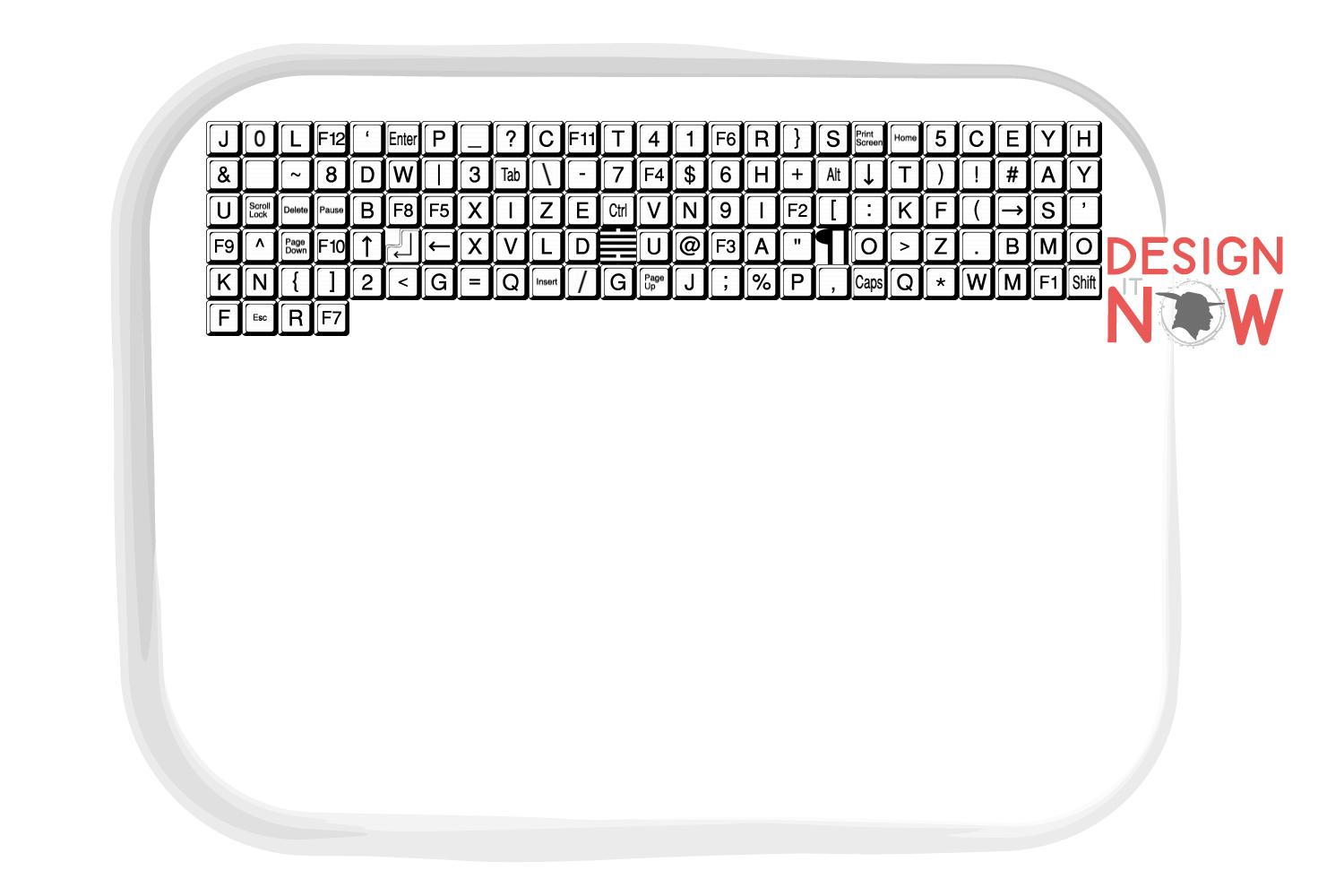 Taffy Keyboard Letter Style