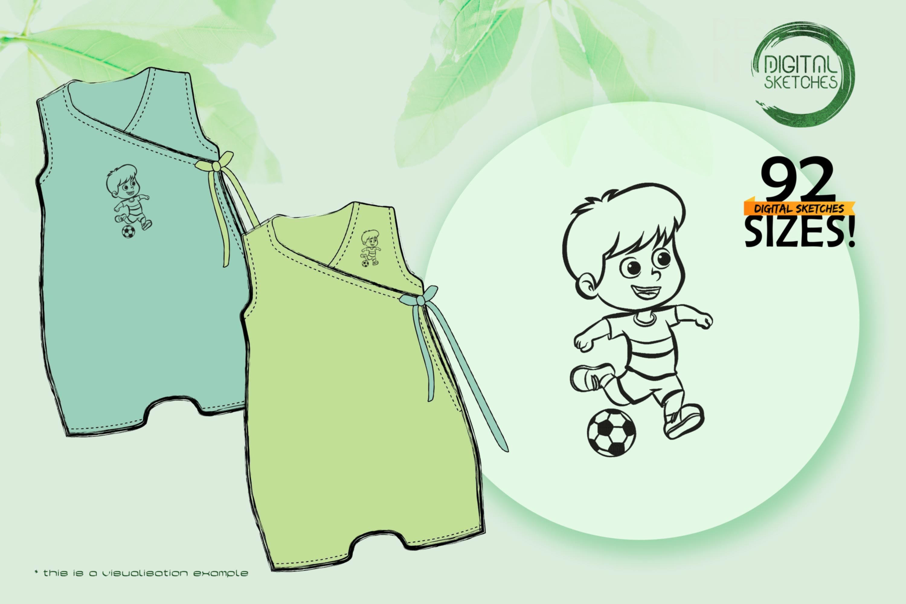 Kid Soccer Sketch IV