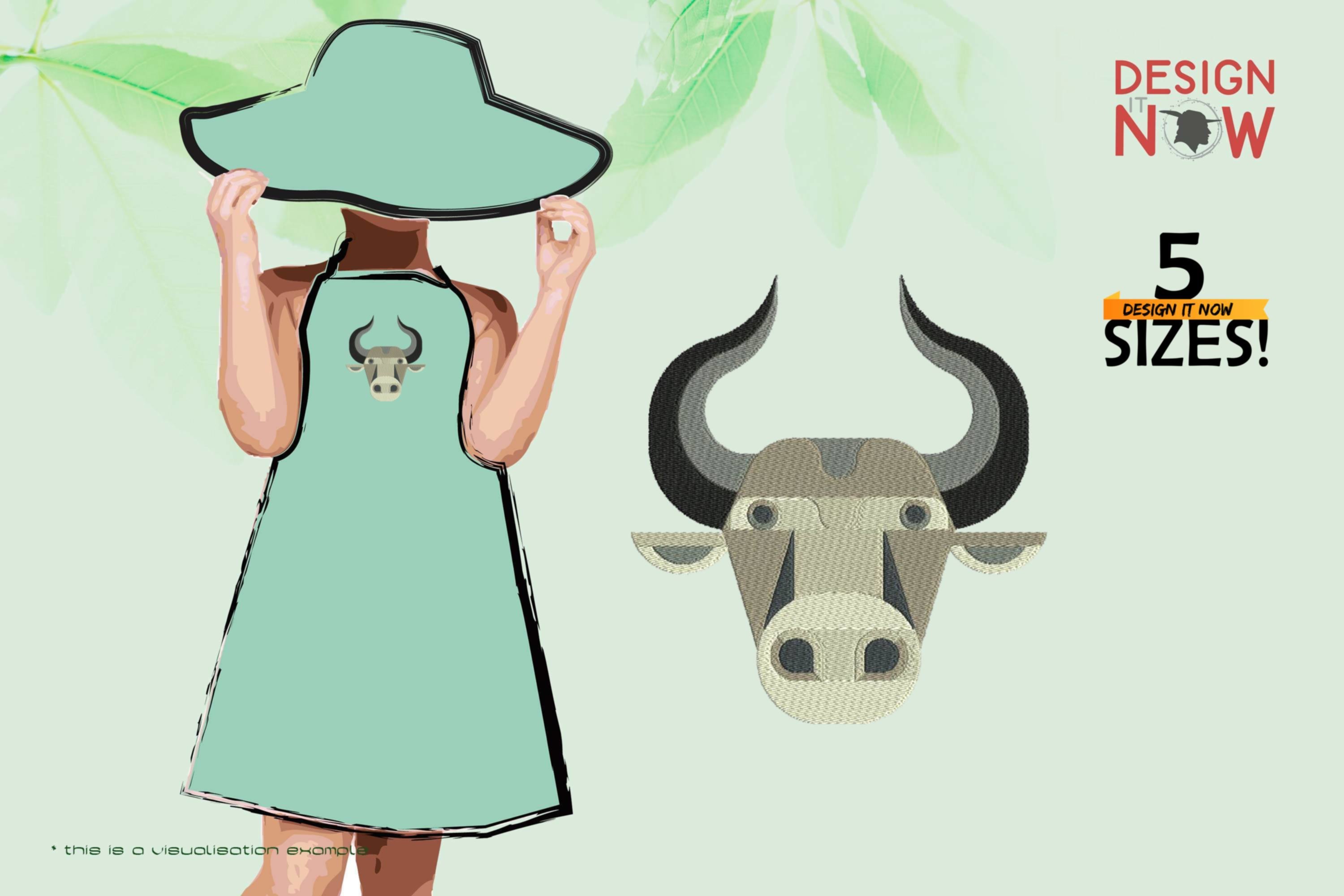 Bull Head Geometric 