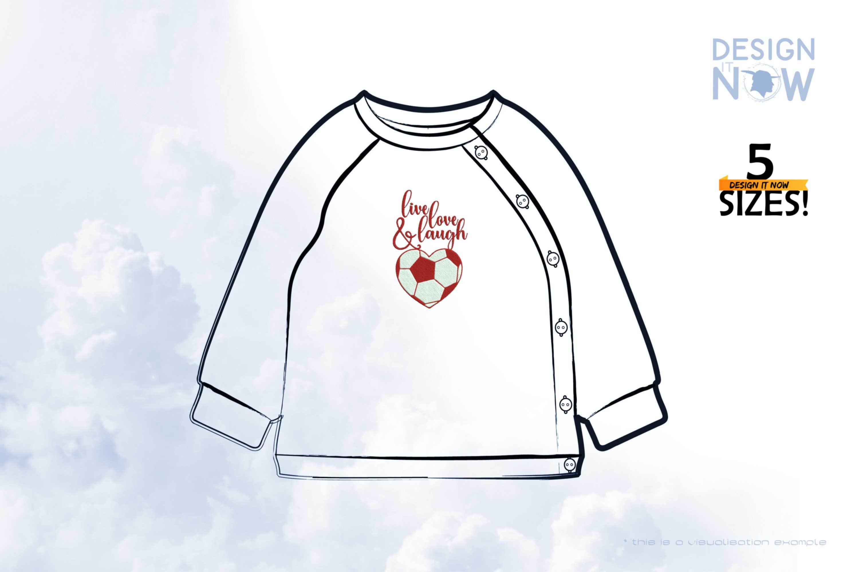 Soccer Ball Heart Live Love Laugh