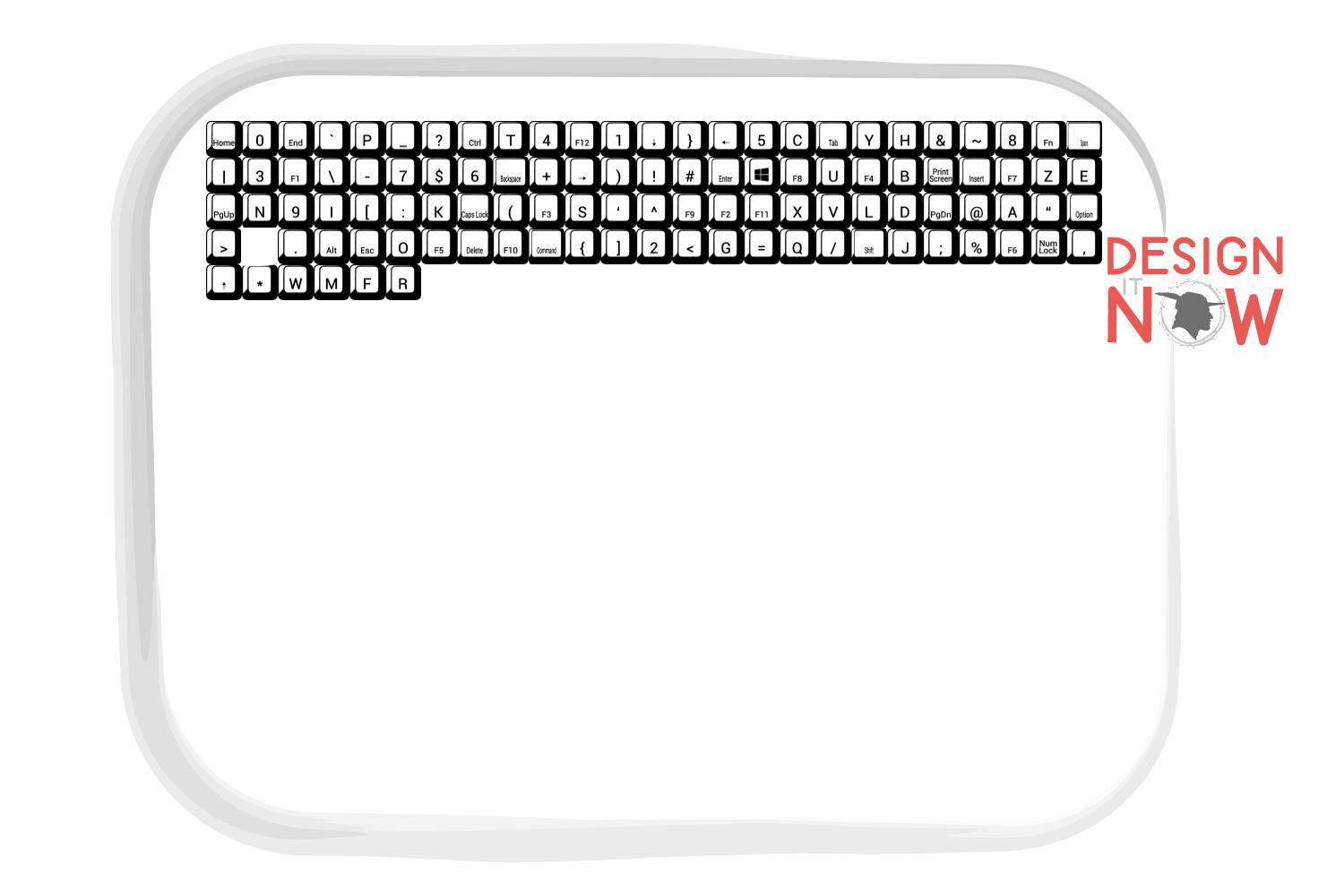 Computer Keyboard Letters Font