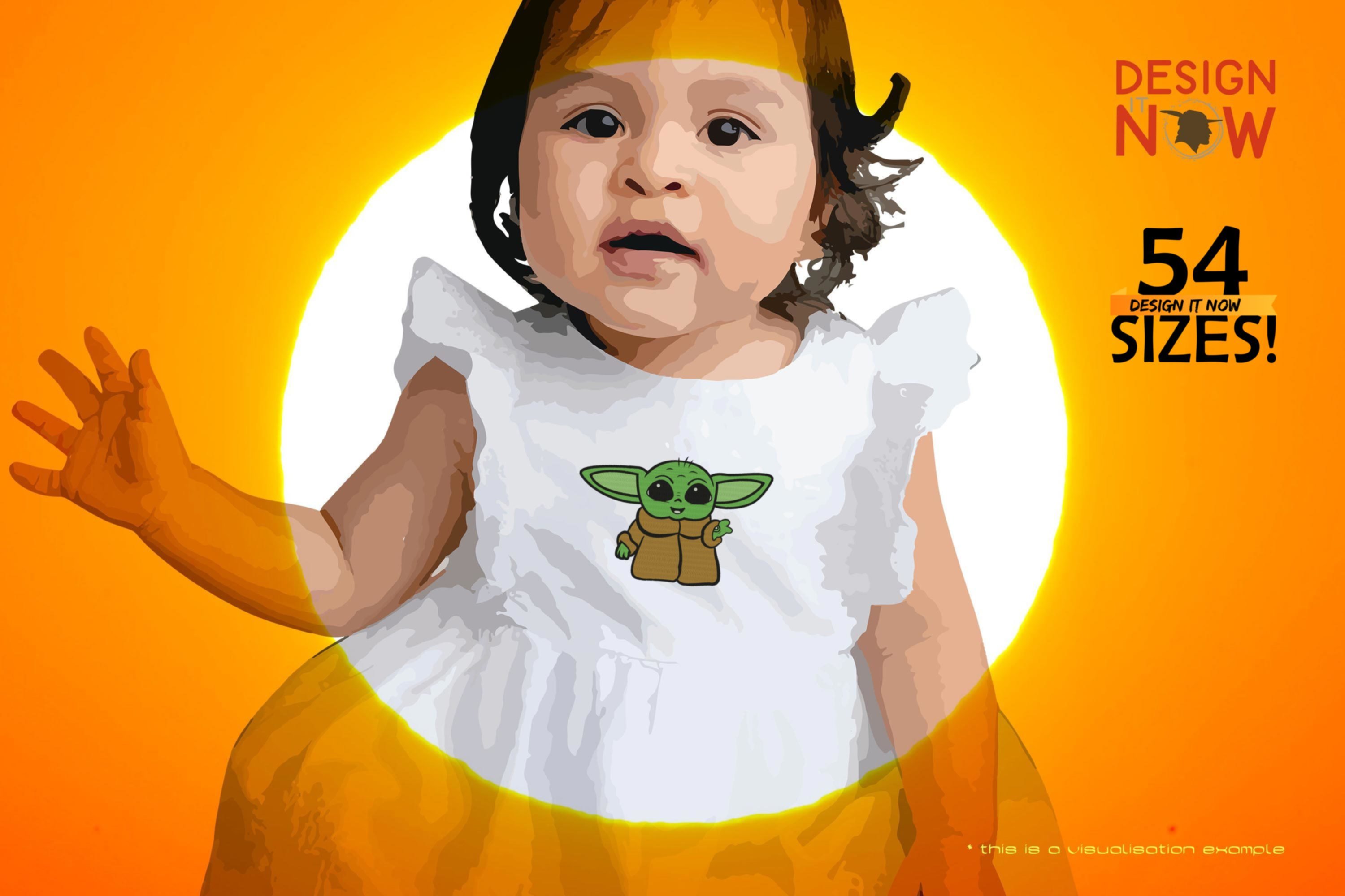 Tribute To Fictional Character Grogu aka Baby Yoda (Hello)