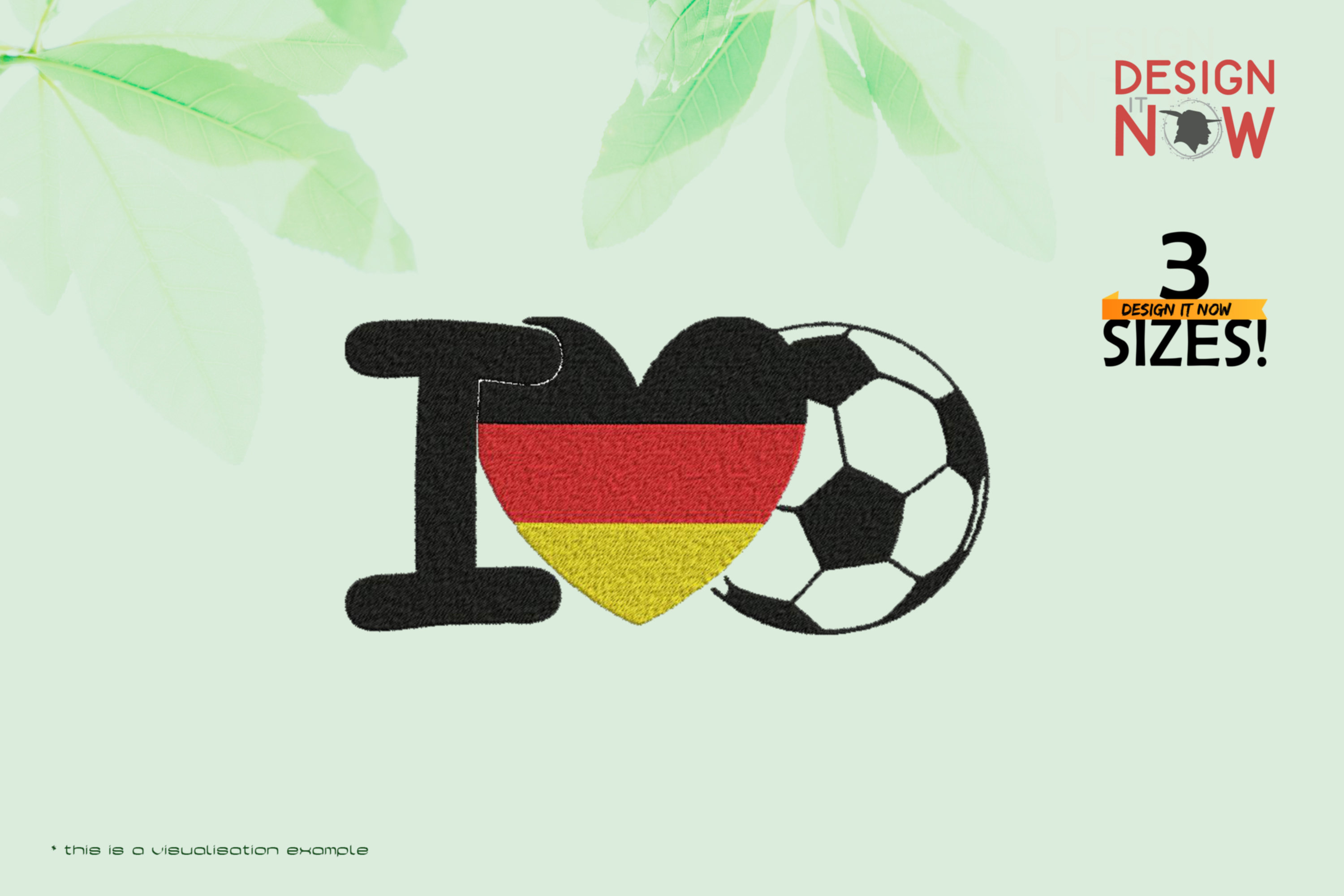Love Soccer German Flag