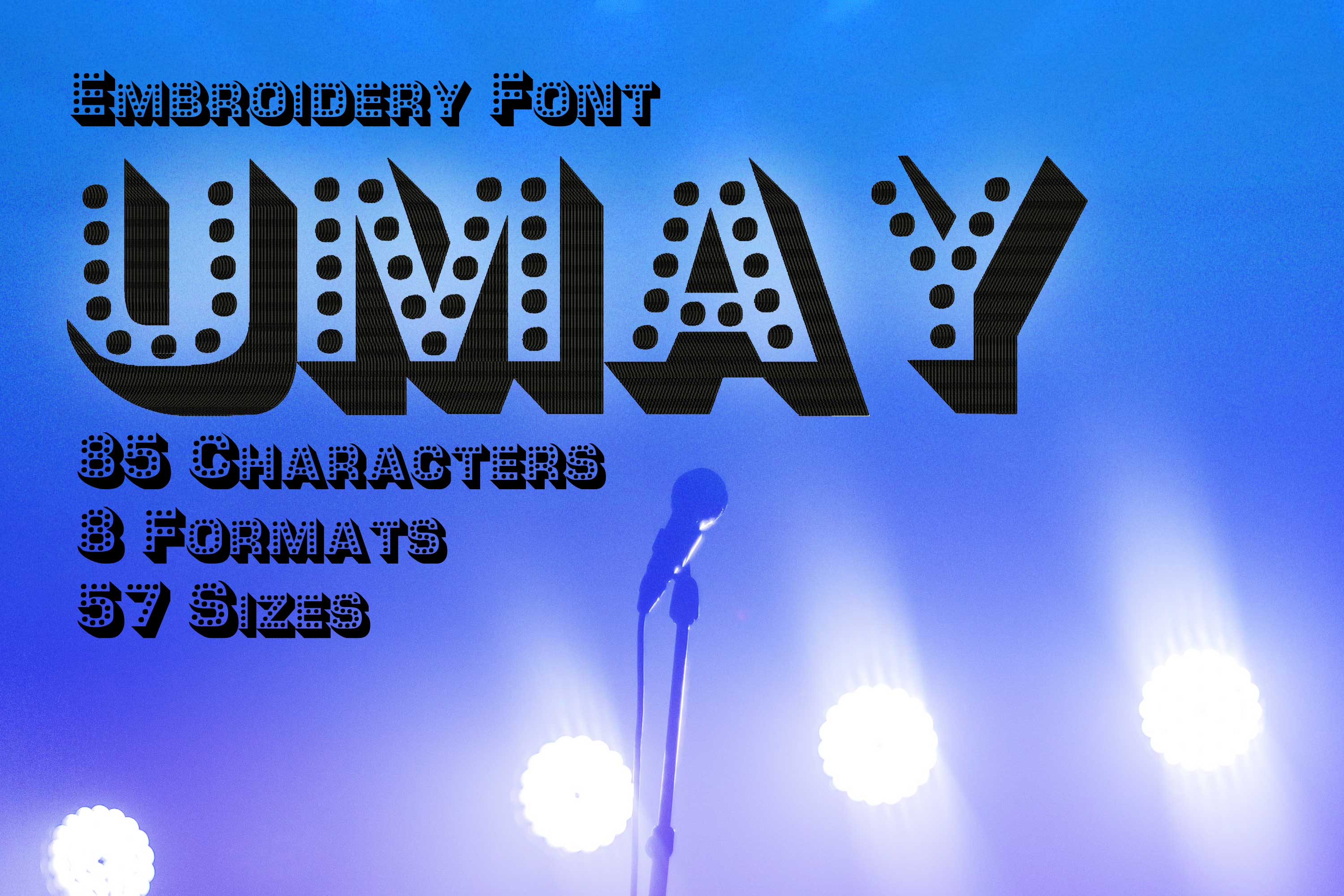 Umay Dotted Characters Font