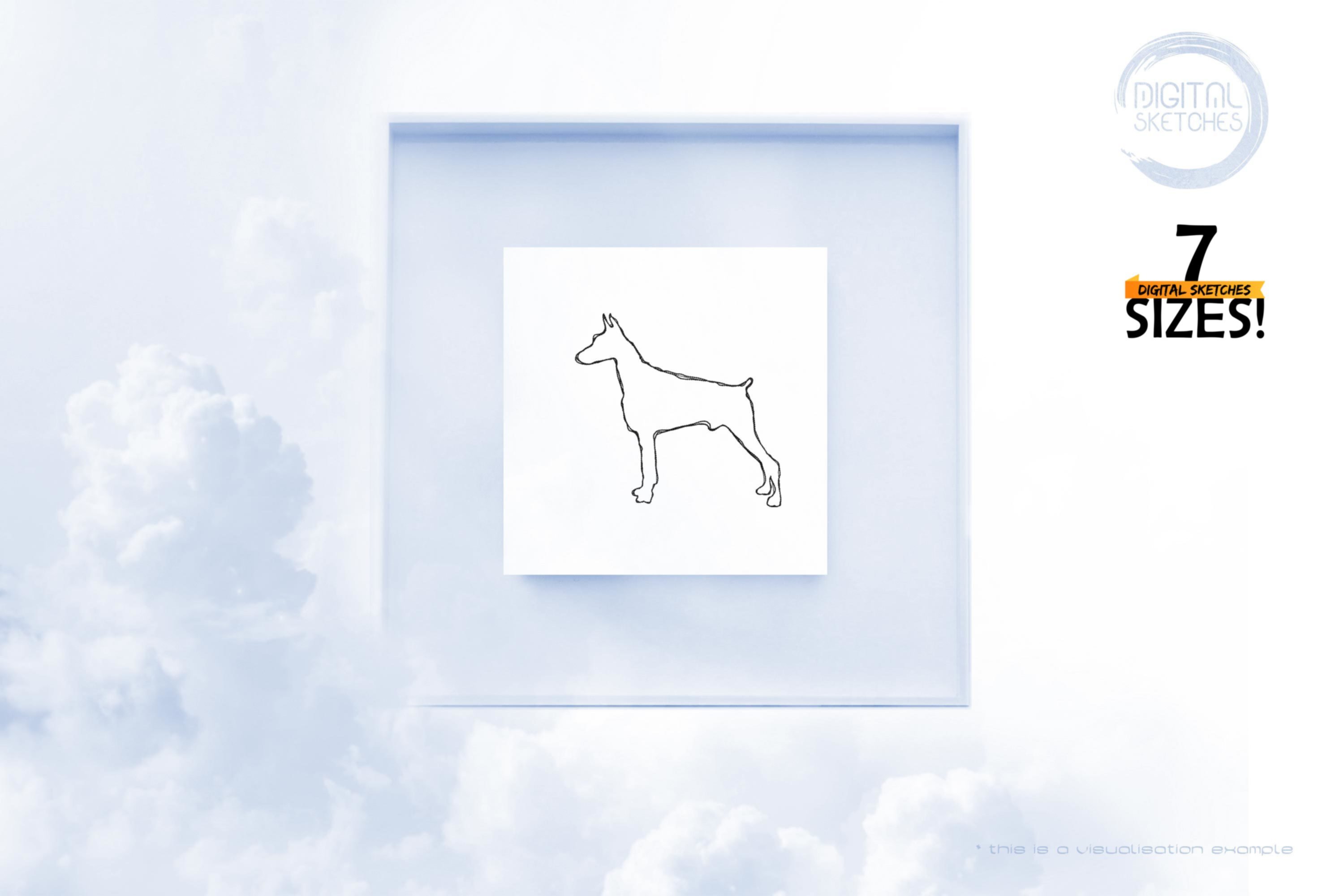 Dog Doodle Raggy Applique Design
