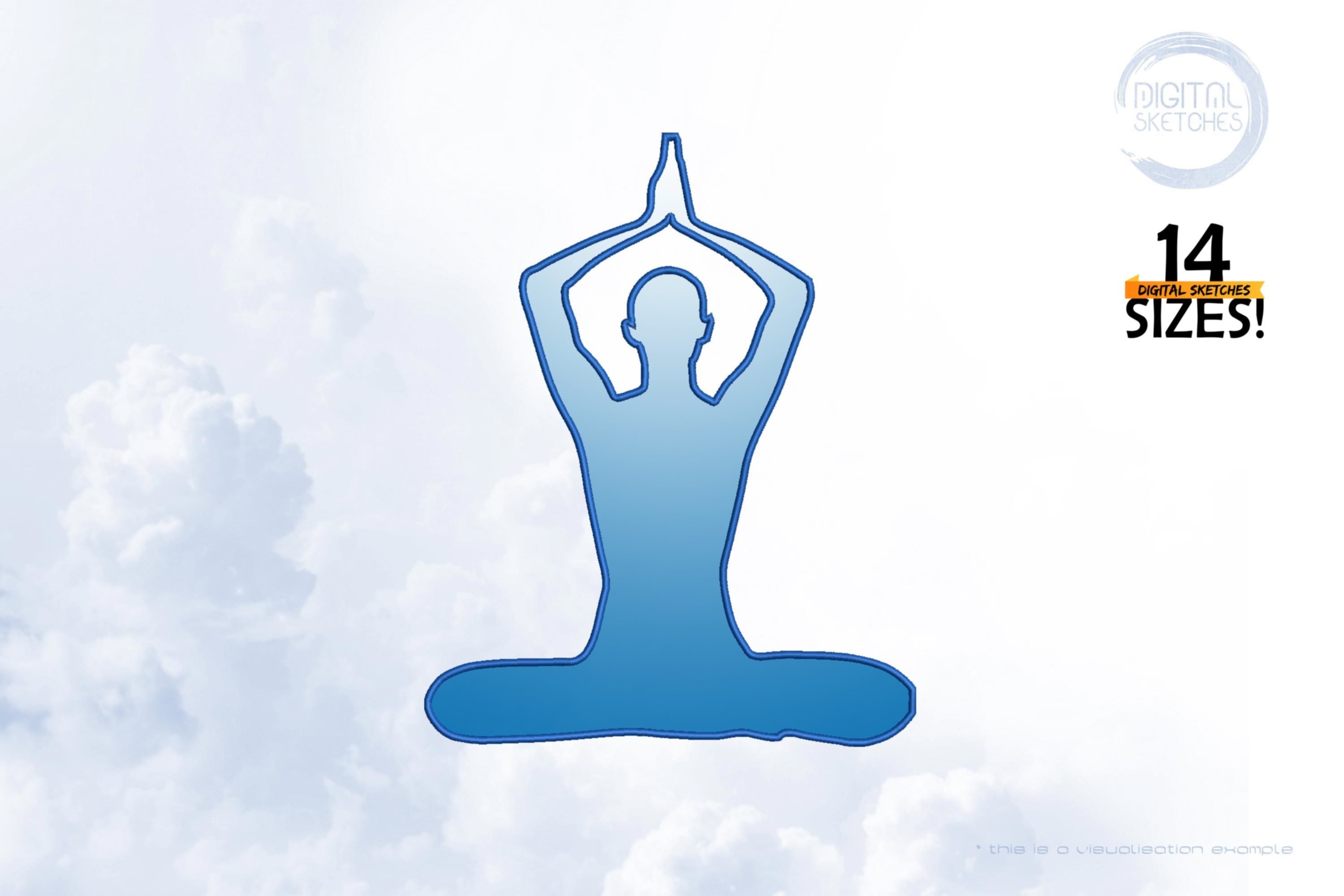 Yoga Meditation Applique 
