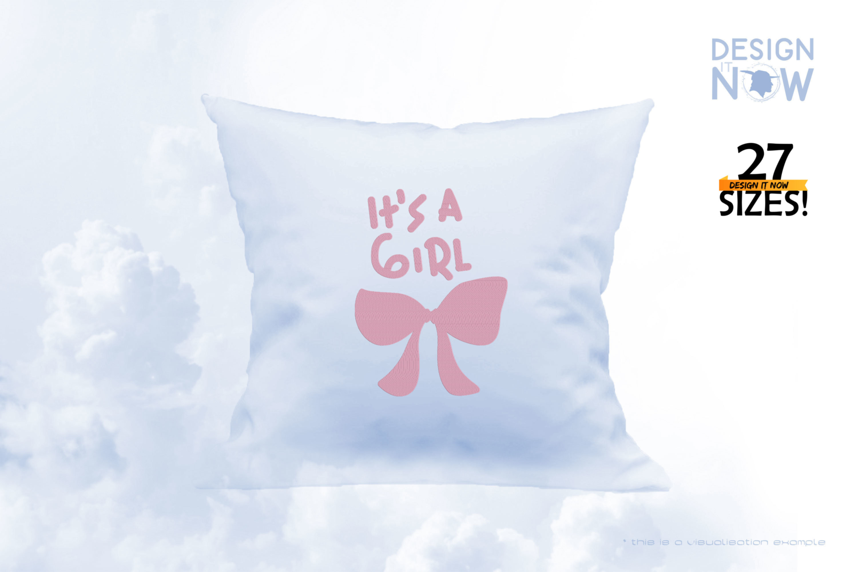 It's A Girl Bow