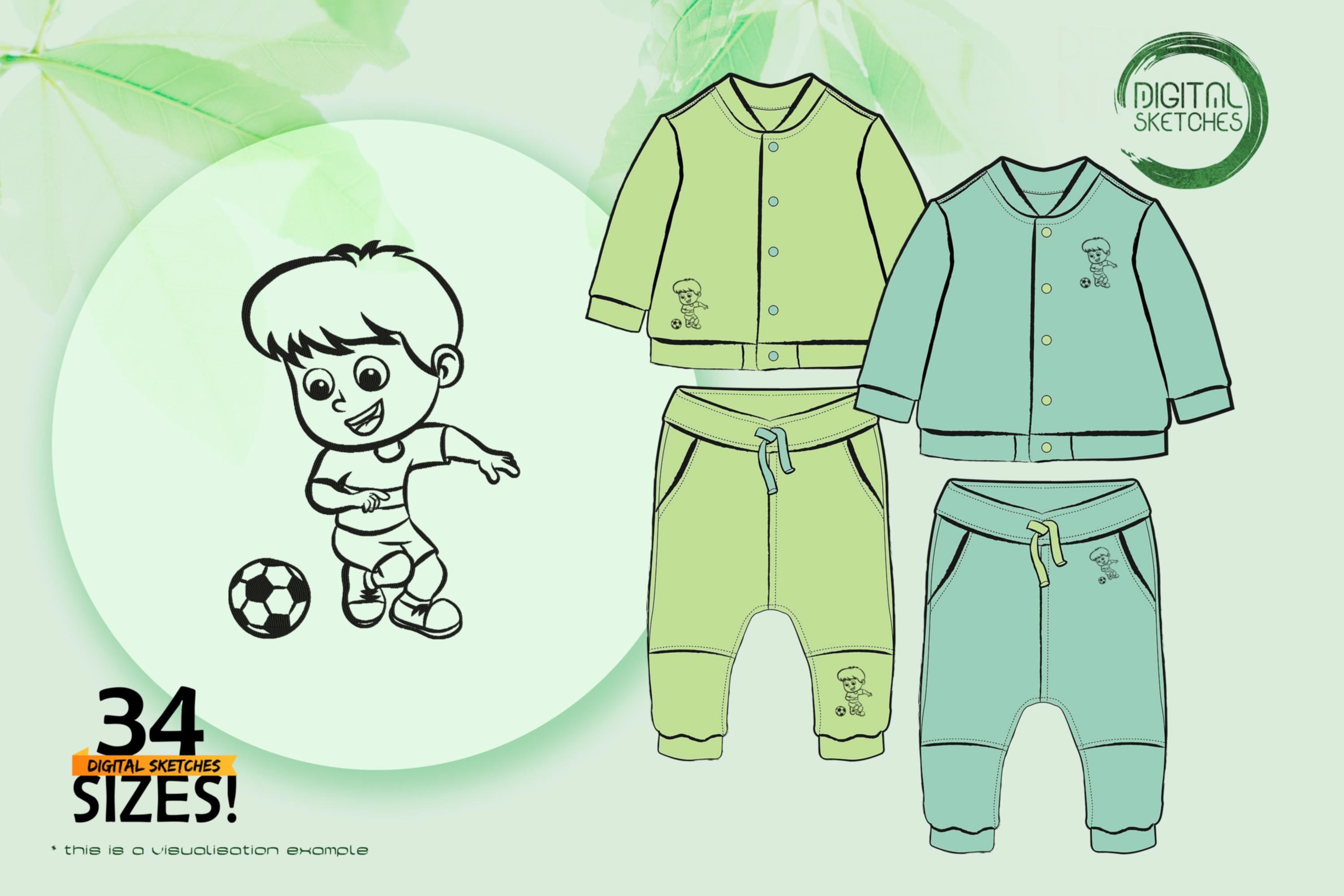 Kid Soccer Sketch II