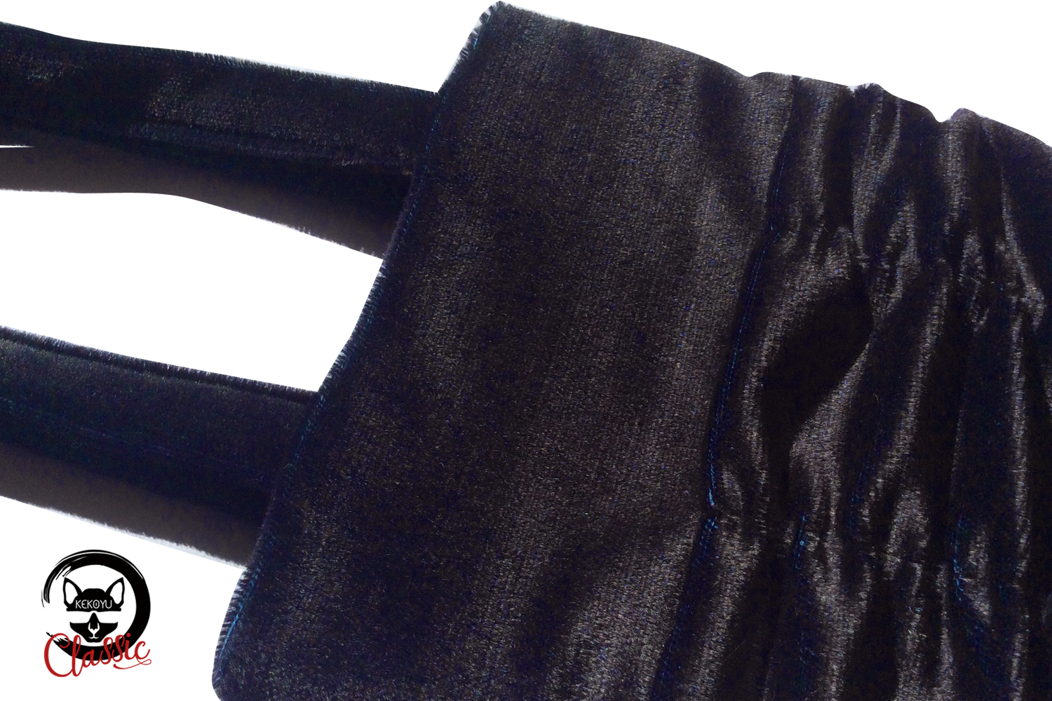 Navy Blue Wool Tote Bag