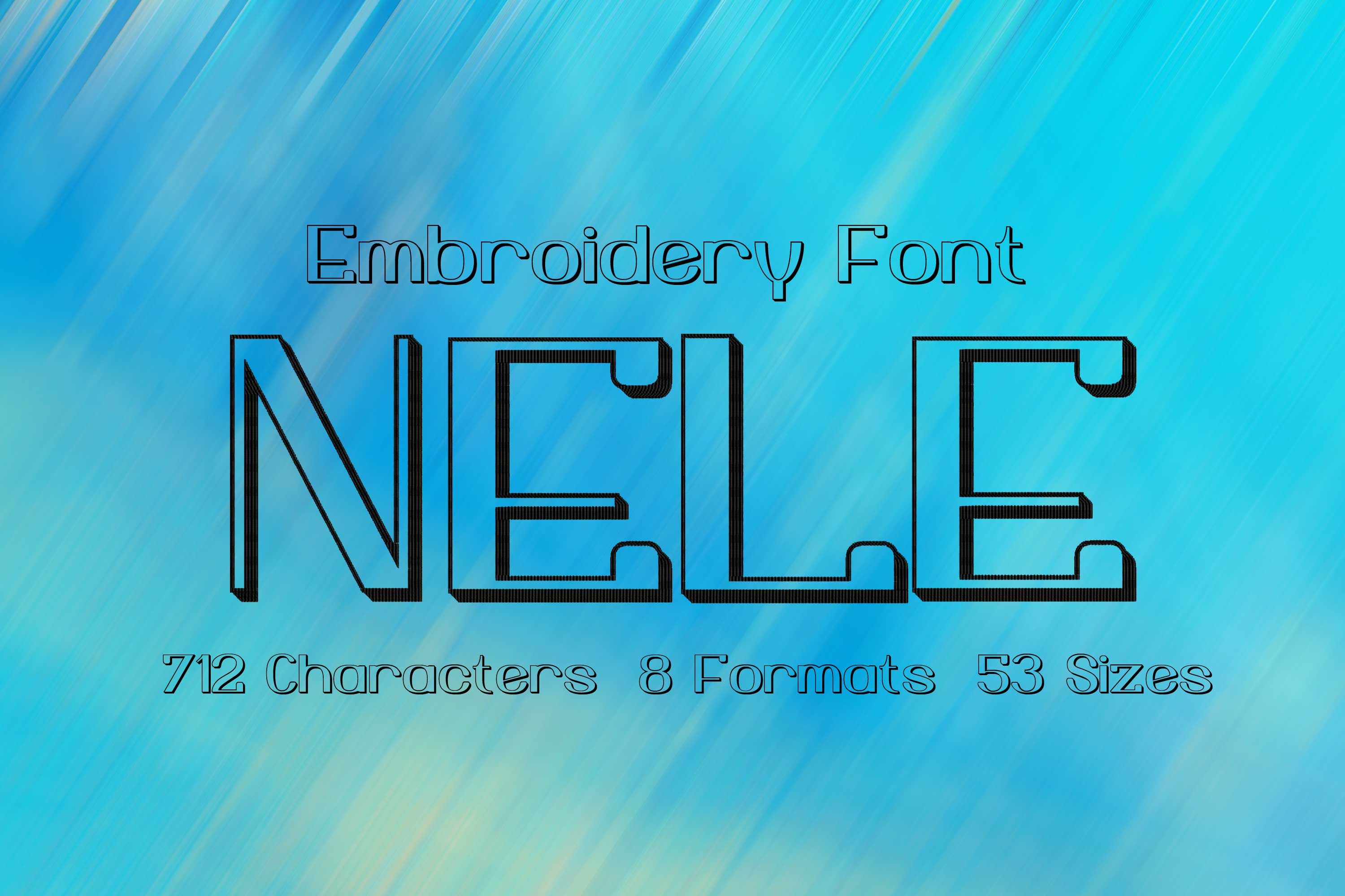 Nele Outlined Letters Font
