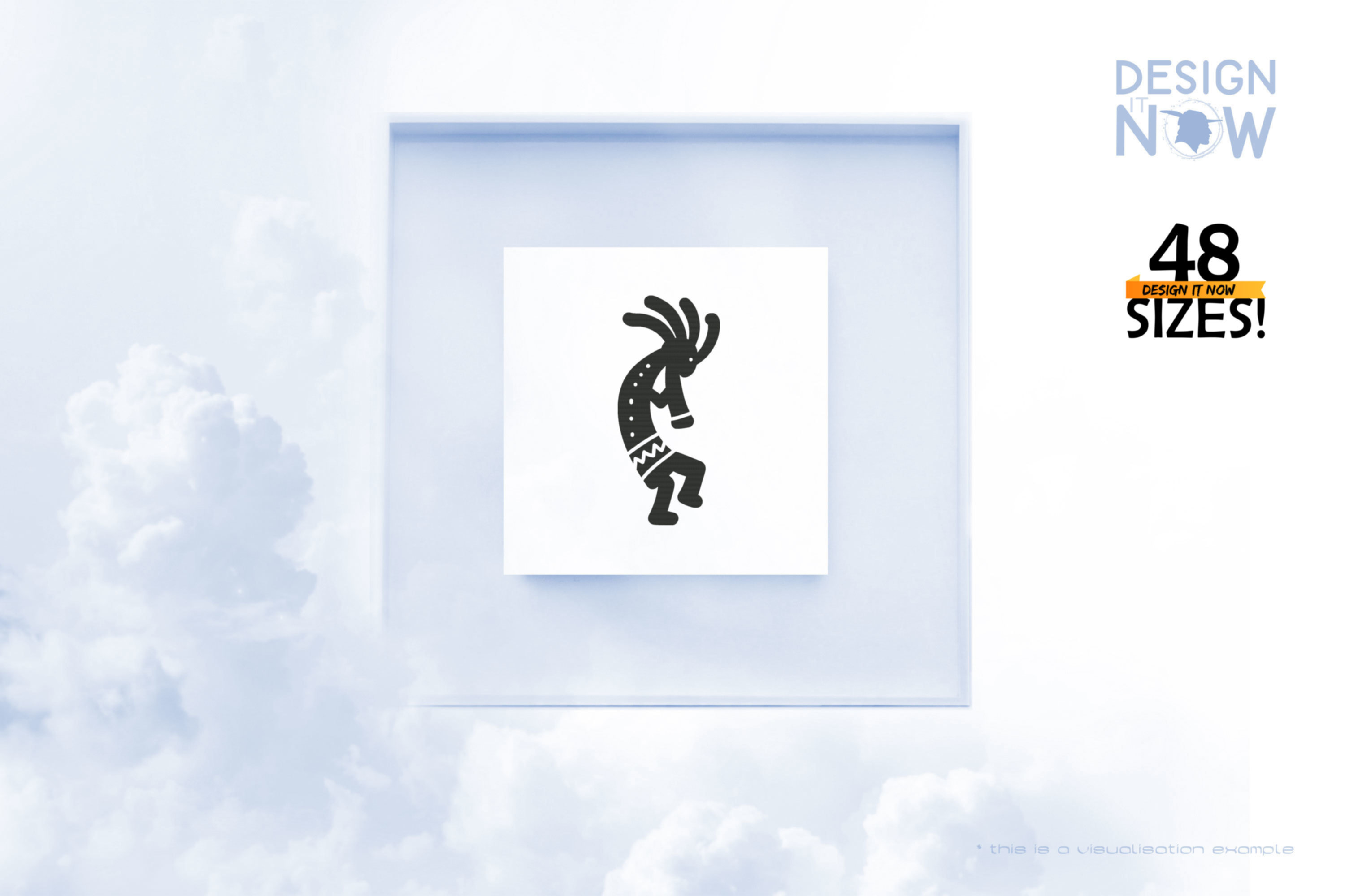 Kokopelli Flute Player Symbol III