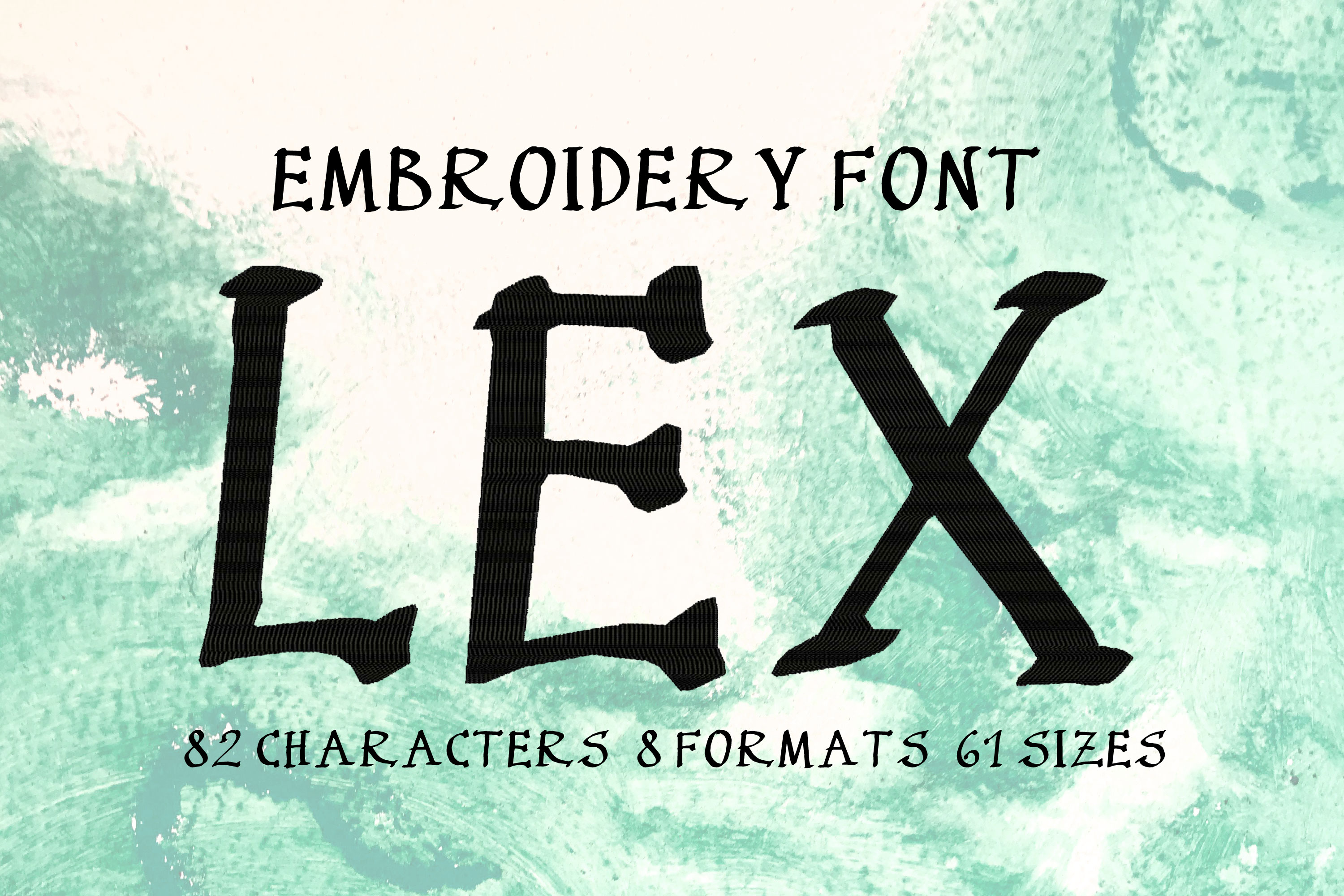 Lex Serif Letters Font