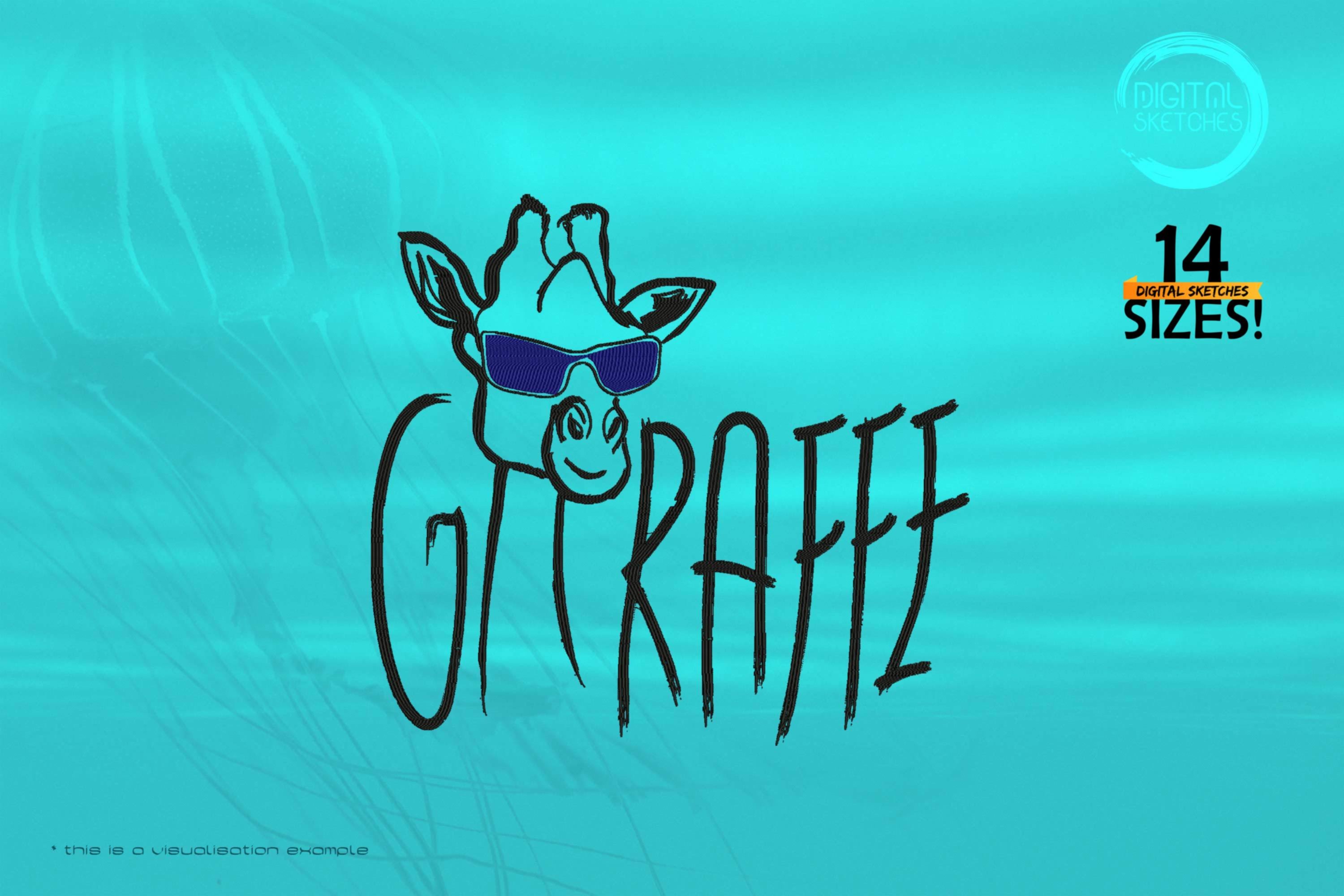 Giraffe Freehand Sketch