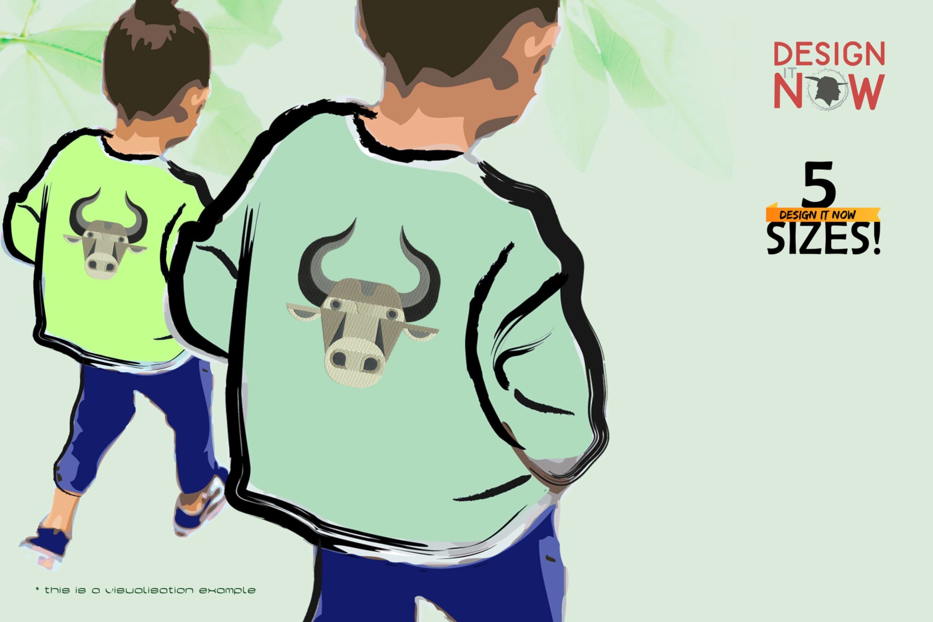 Bull Head Geometric 