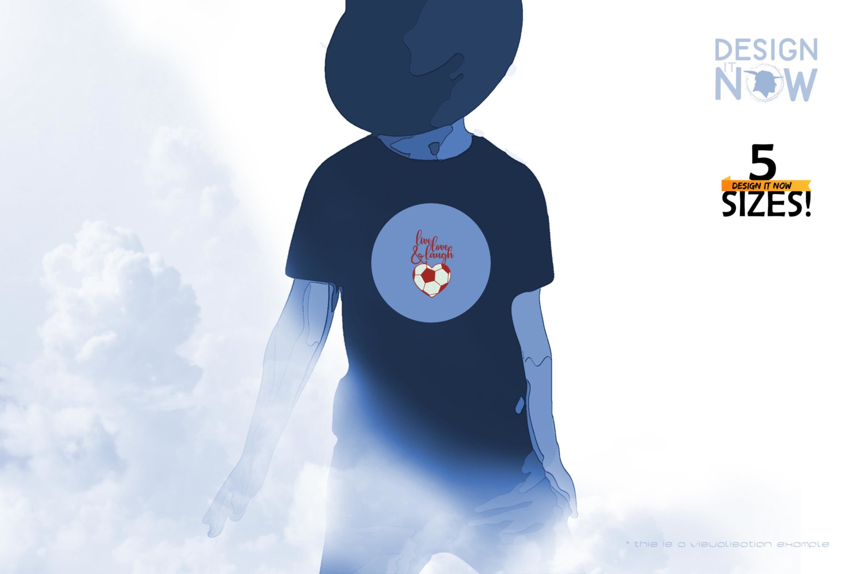 Soccer Ball Heart Live Love Laugh