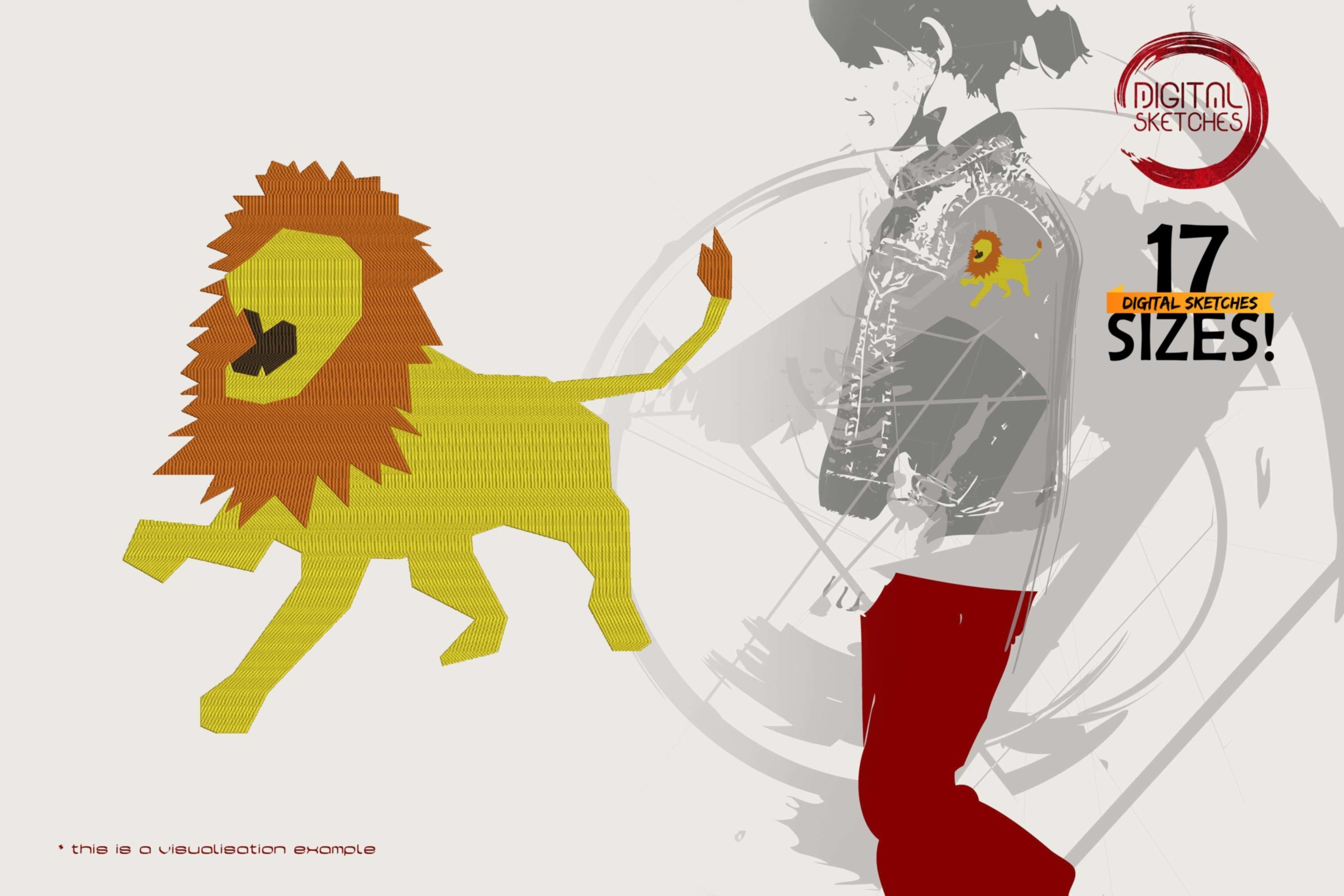 Abstract Animal Lion 