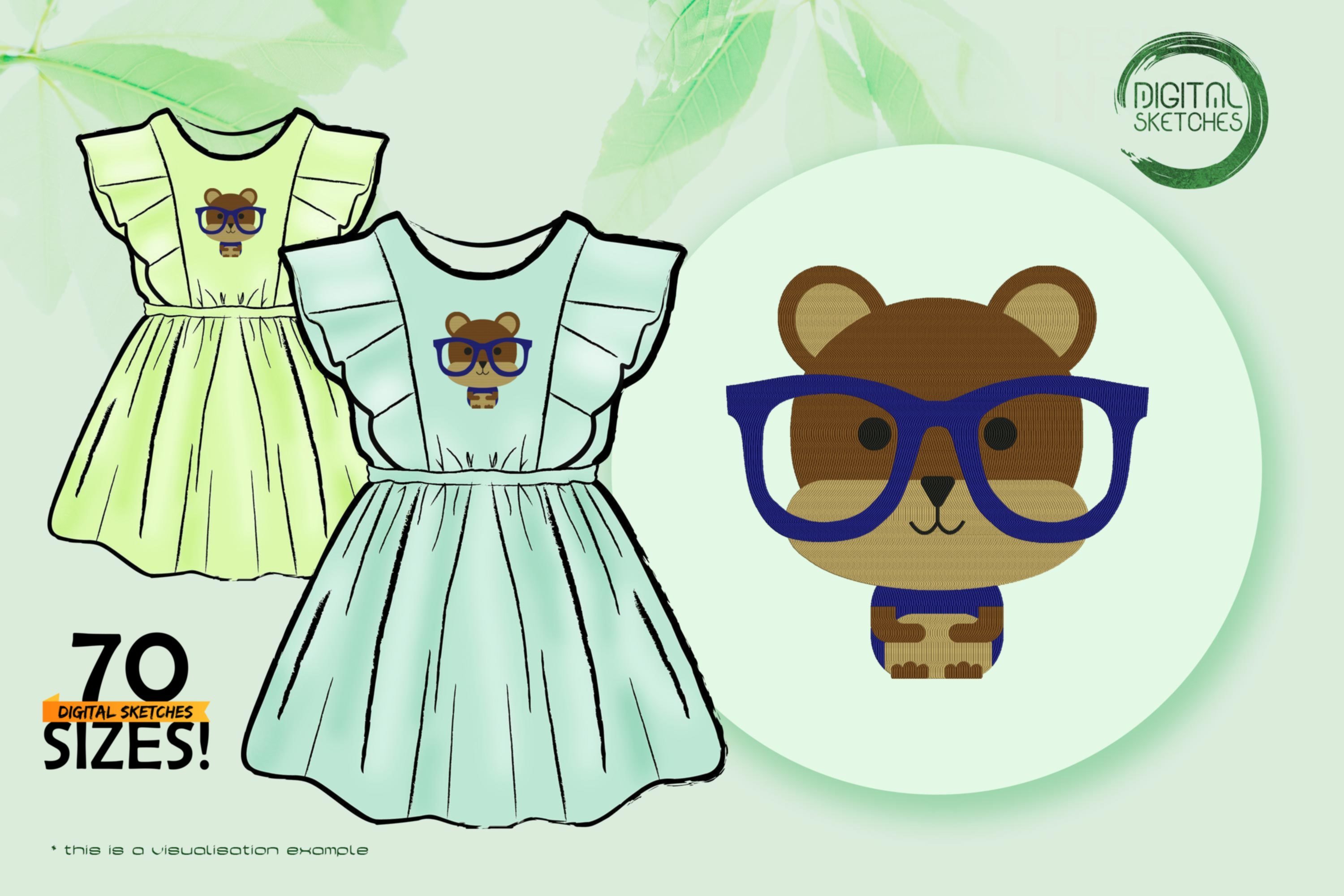Hipster Bear With Glasses