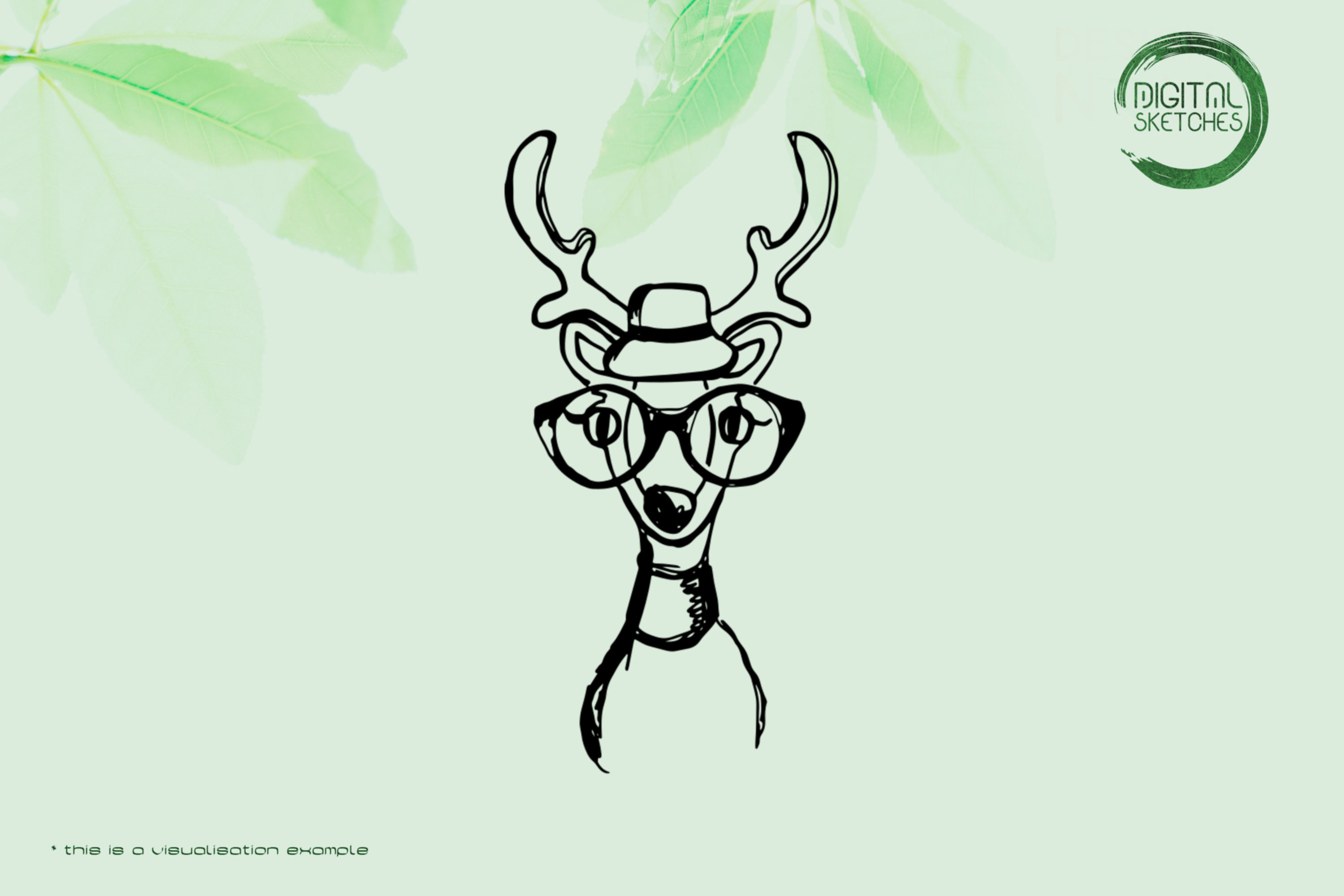 Deer Freehand Sketch