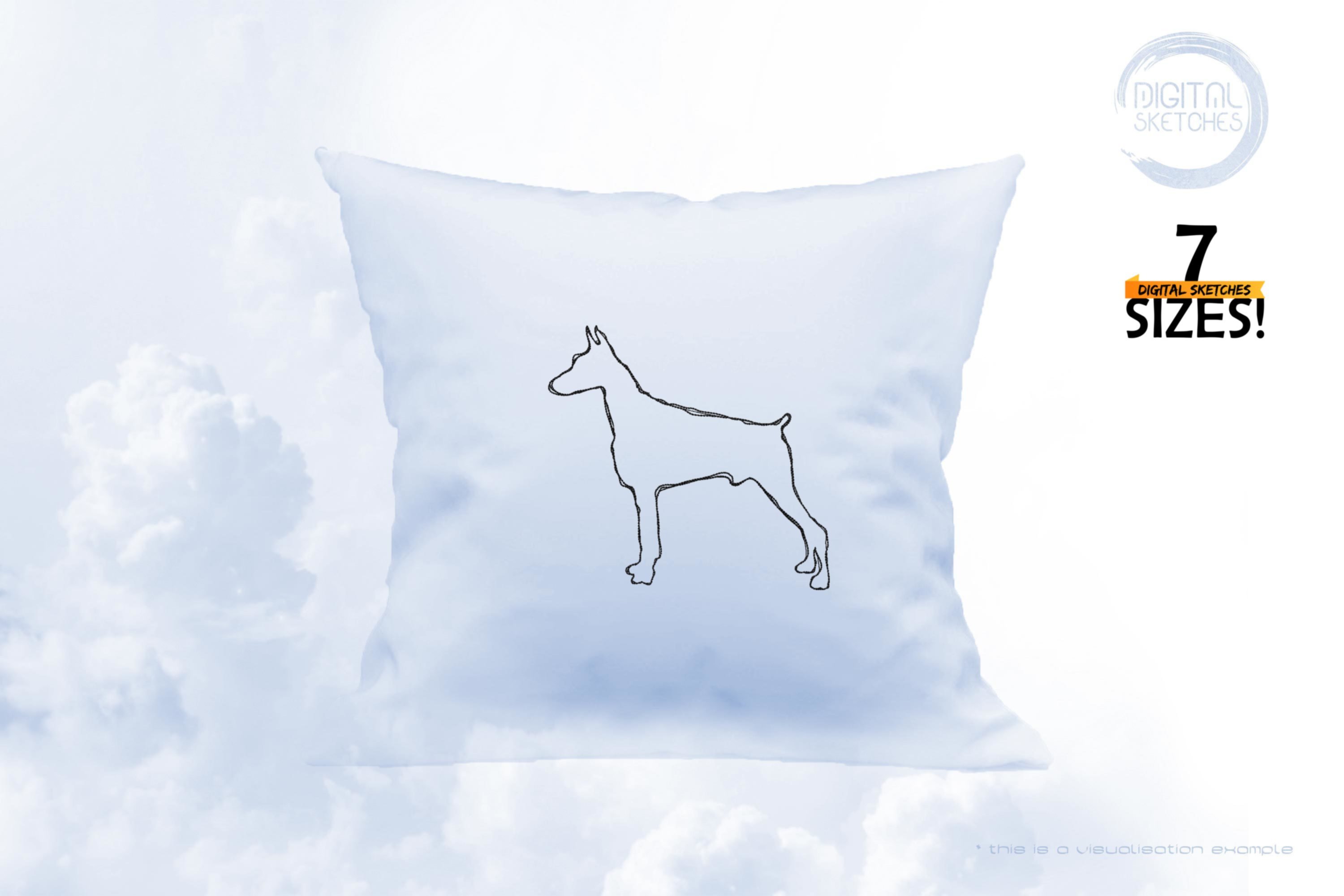 Dog Doodle Raggy Applique Design