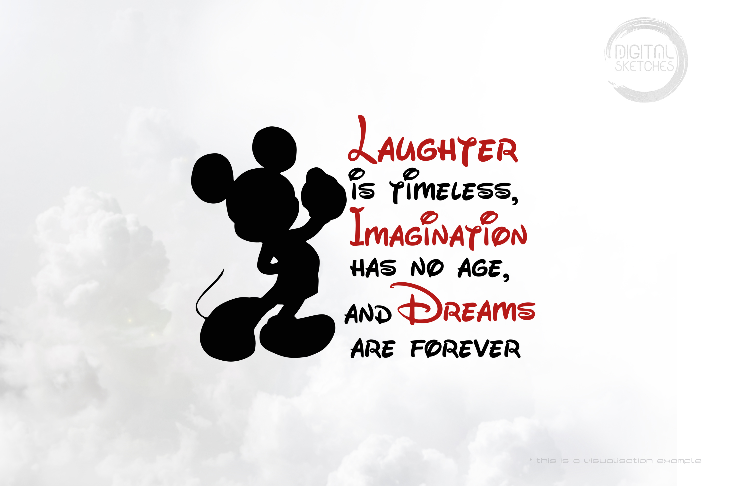 Laughter Imagination Dreams Mouse Quote